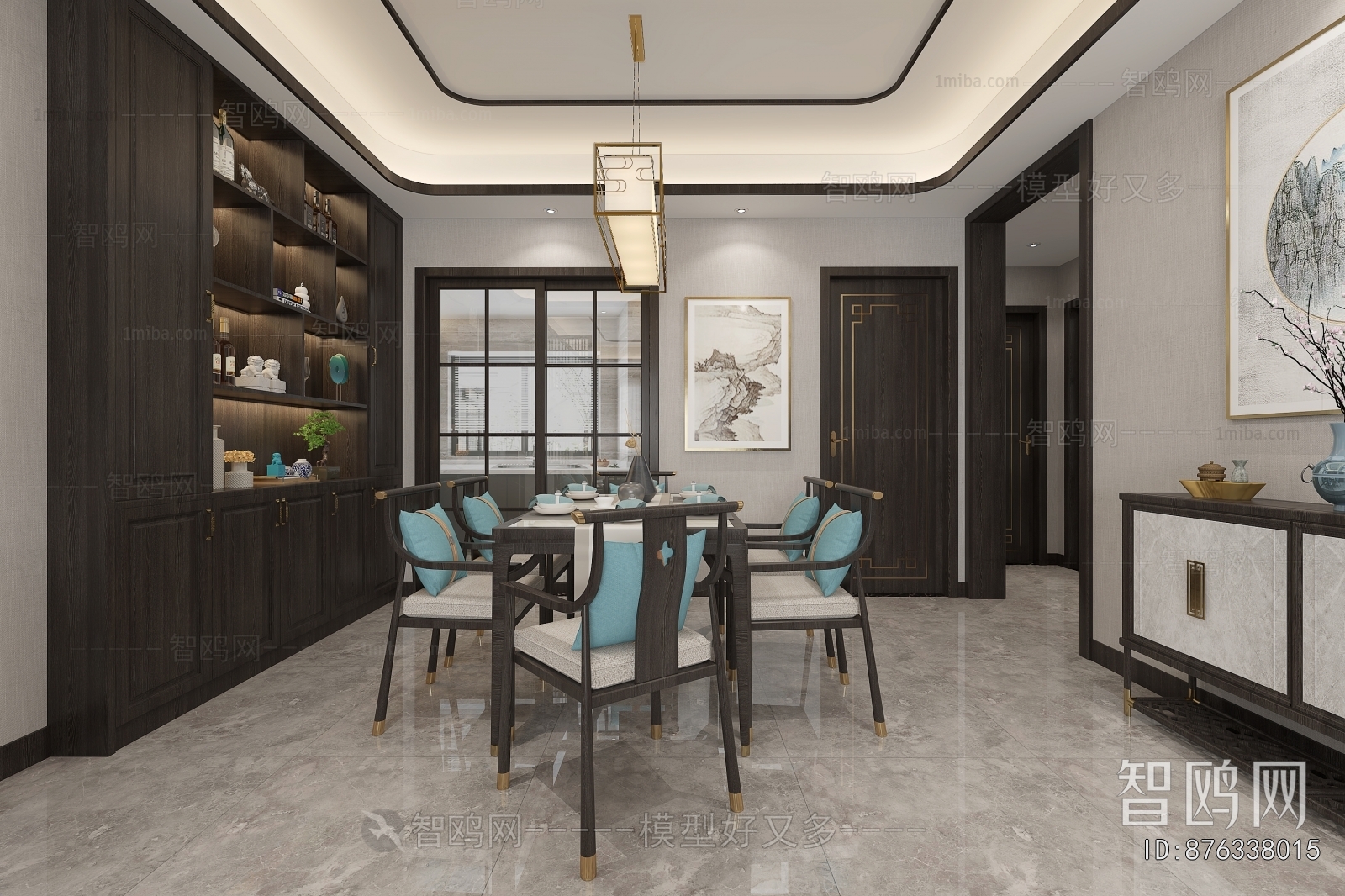 New Chinese Style A Living Room