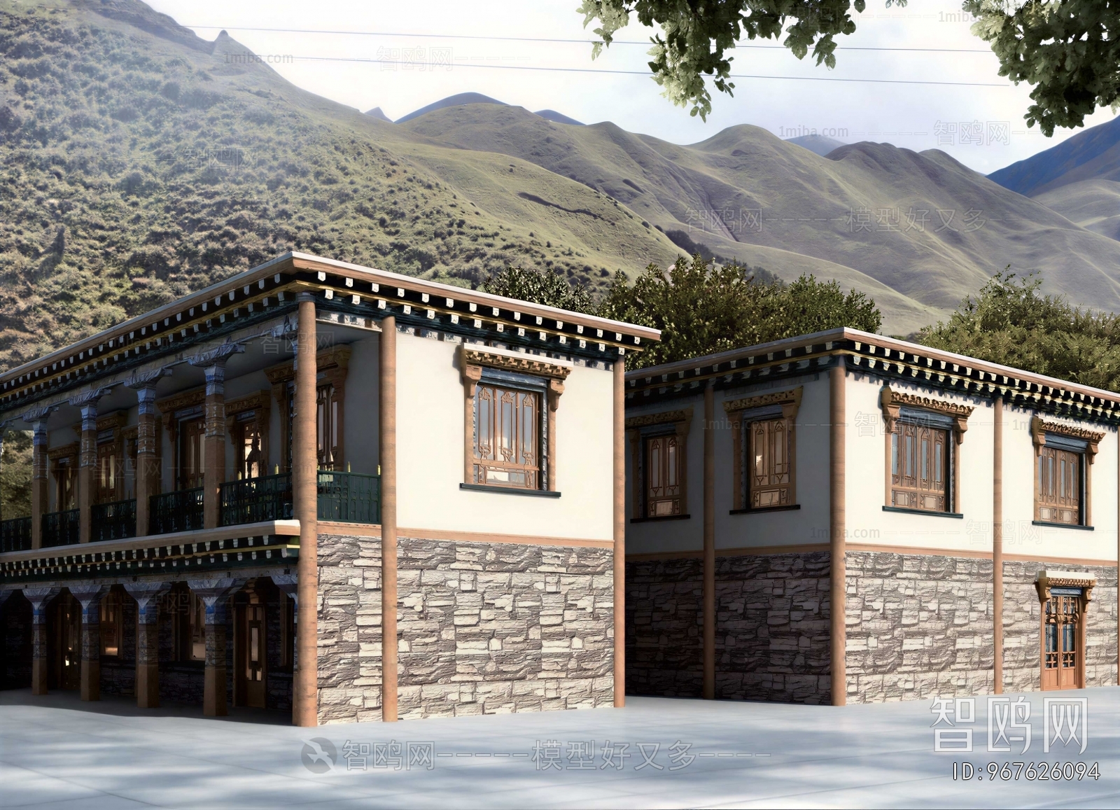 New Chinese Style Building Appearance