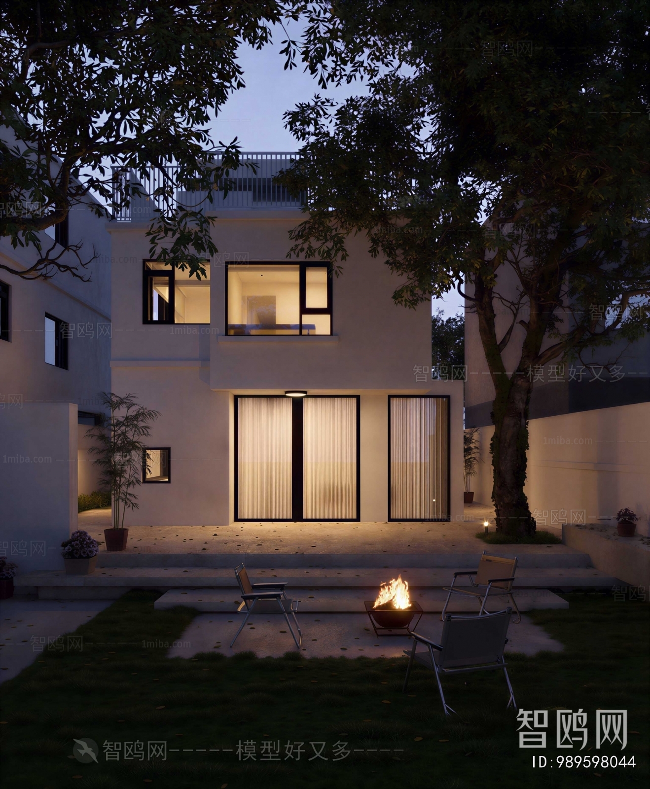 Modern Courtyard/landscape