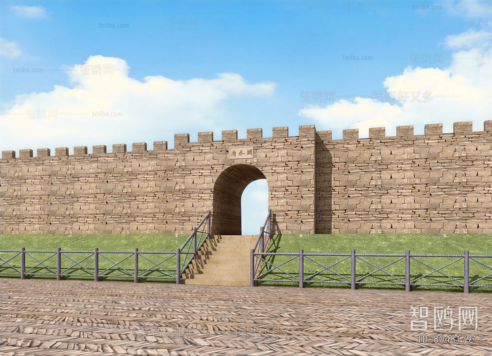 New Chinese Style Ancient Architectural Buildings