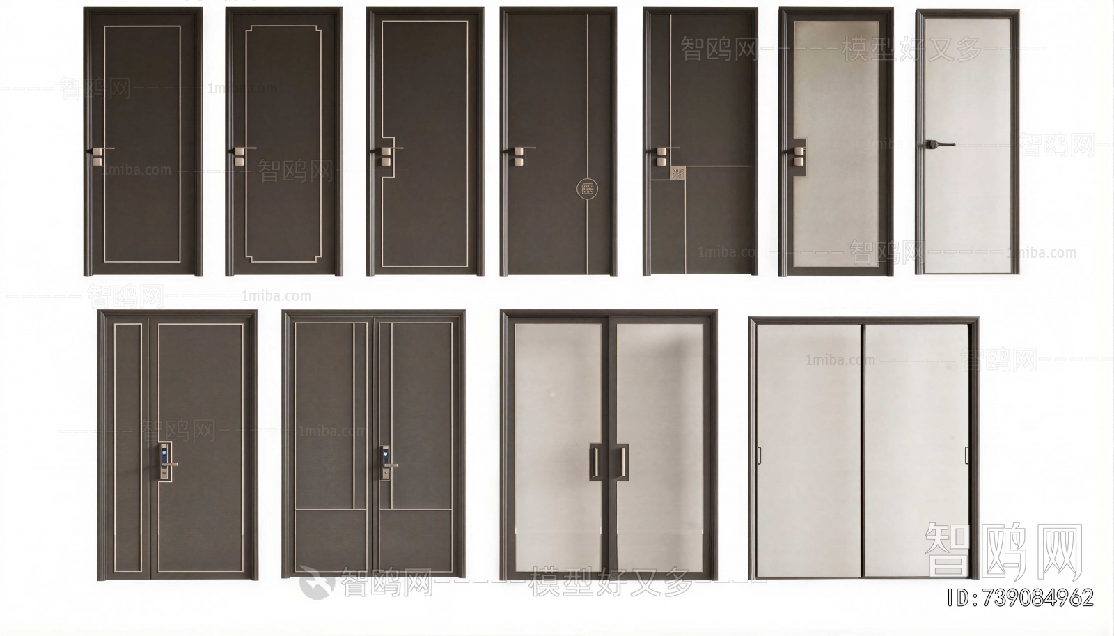 New Chinese Style Single Door
