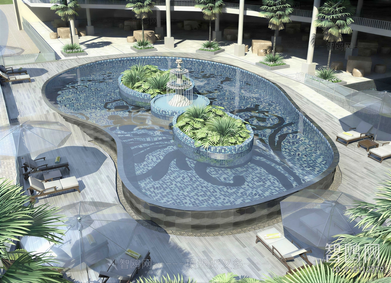 Modern Rockery Waterscape