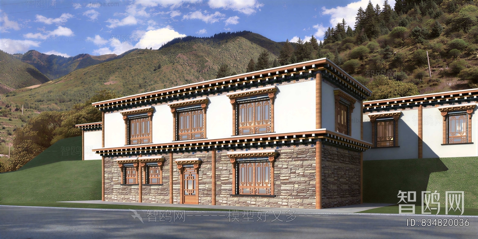 New Chinese Style Building Appearance