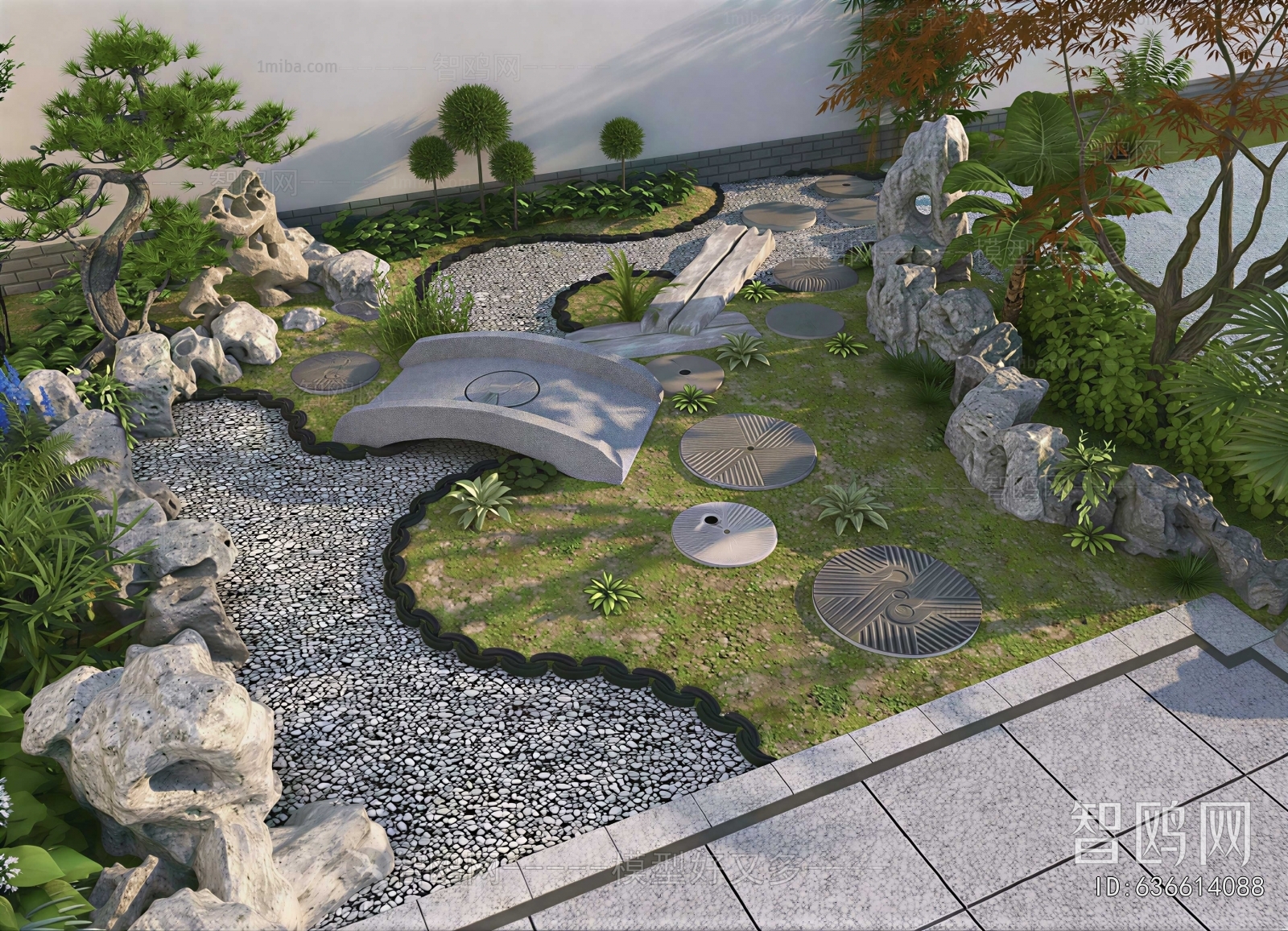 Japanese Style Courtyard/landscape