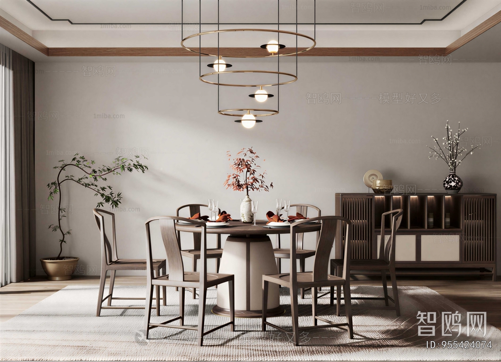 New Chinese Style Dining Room