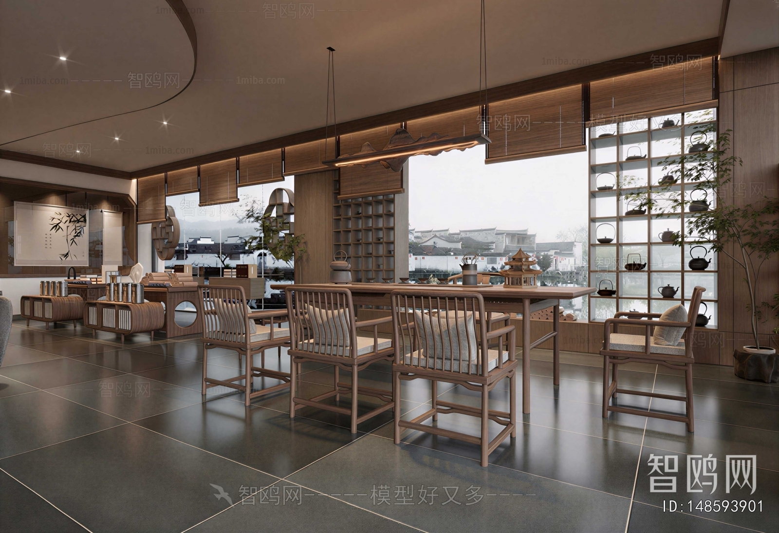 New Chinese Style Teahouse Tea House