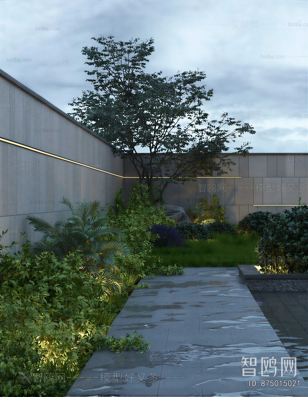 Modern Courtyard/landscape