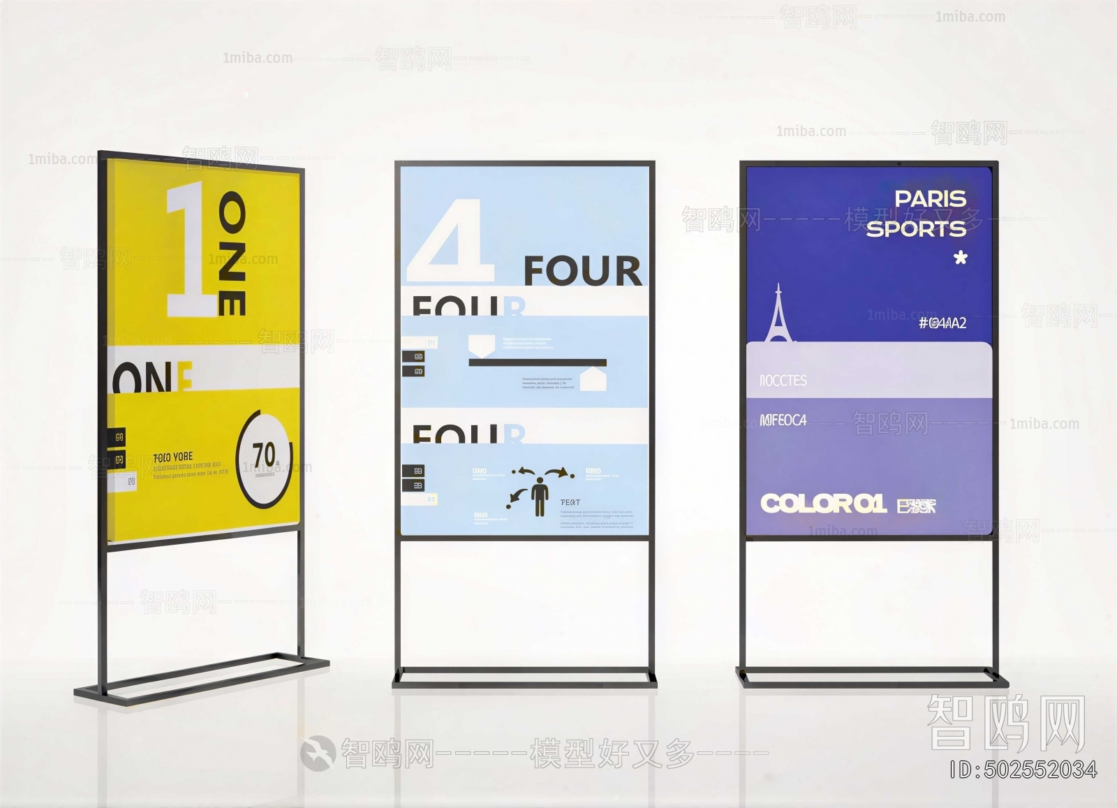 Modern Guide Board/bulletin Board