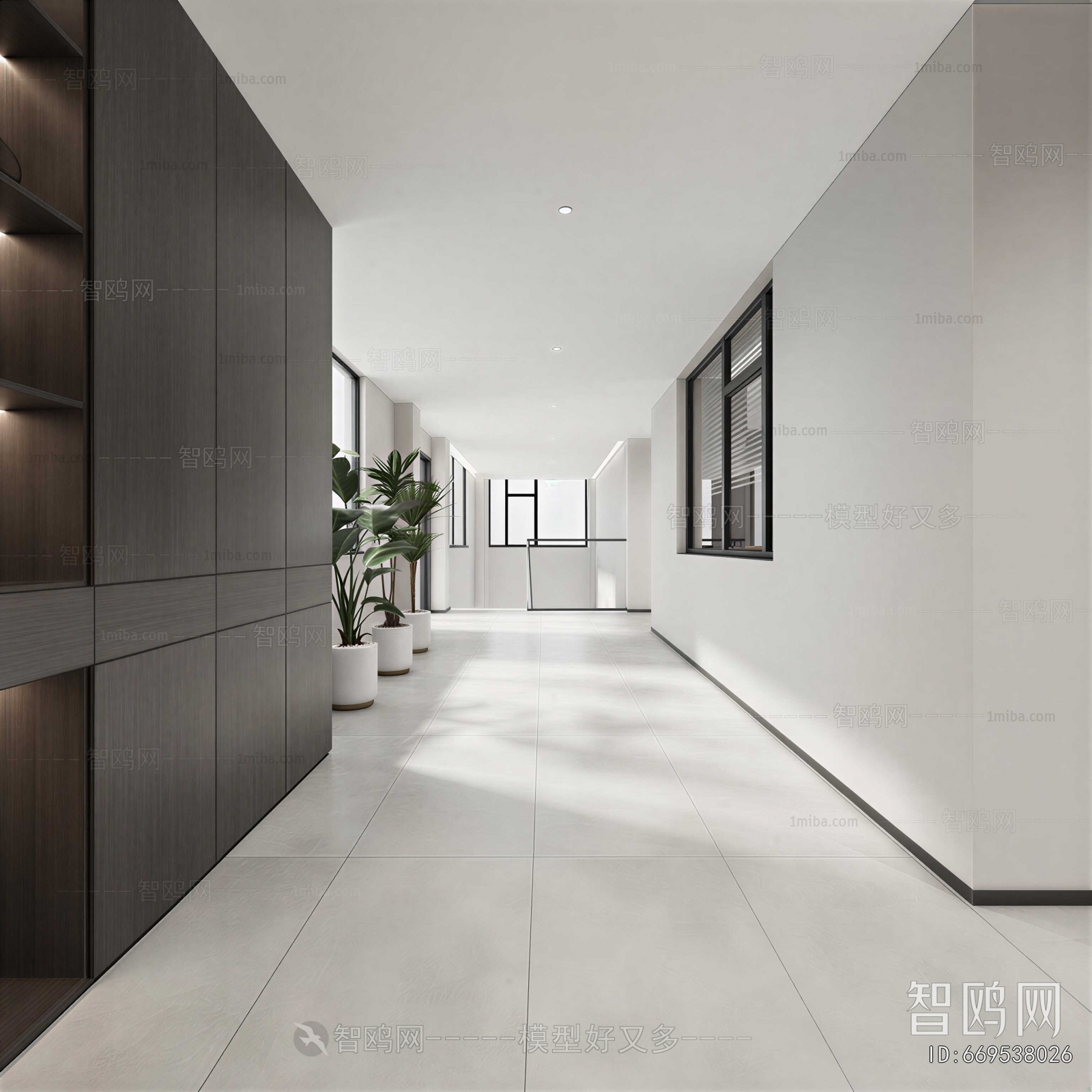 Modern Office Aisle