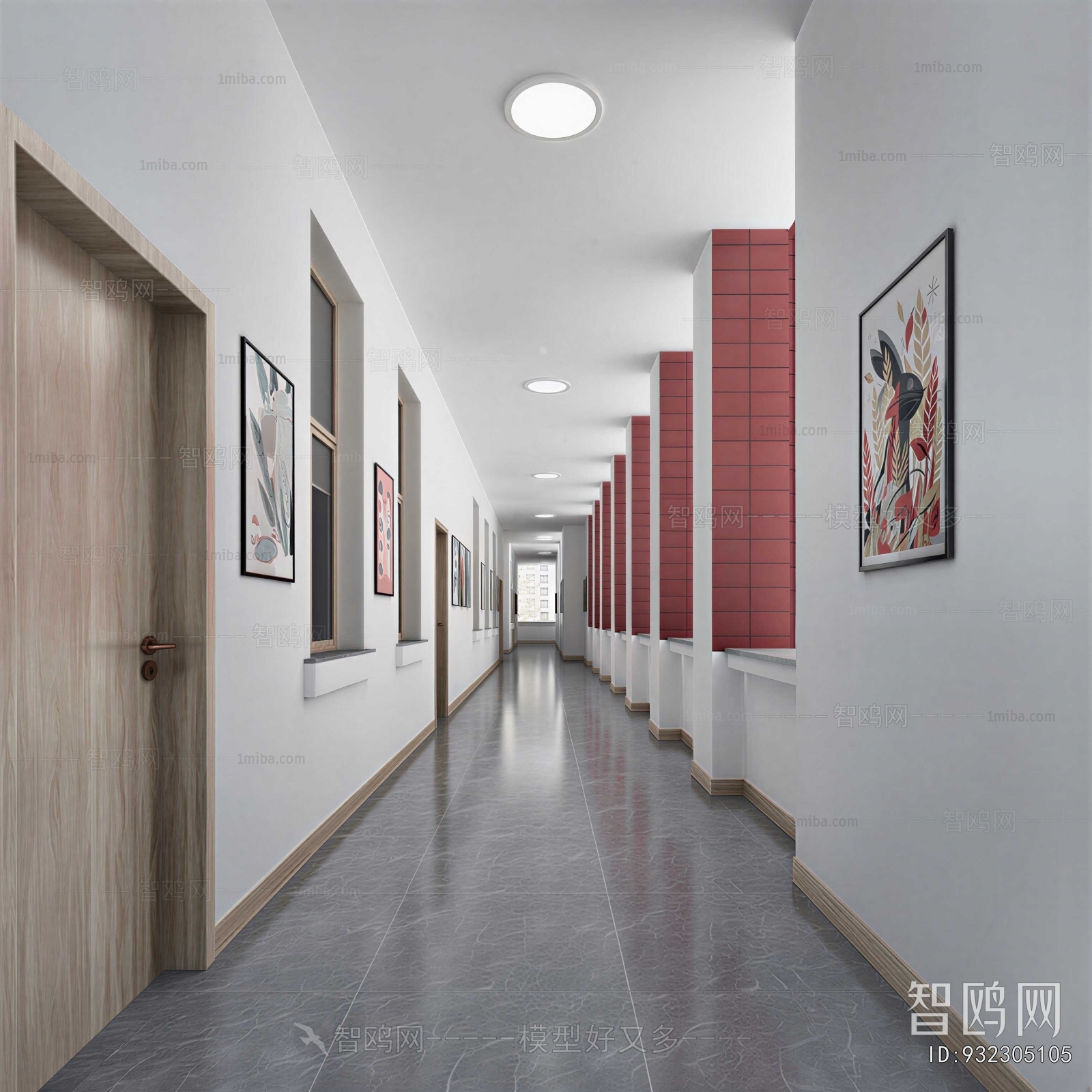 Modern Office Aisle