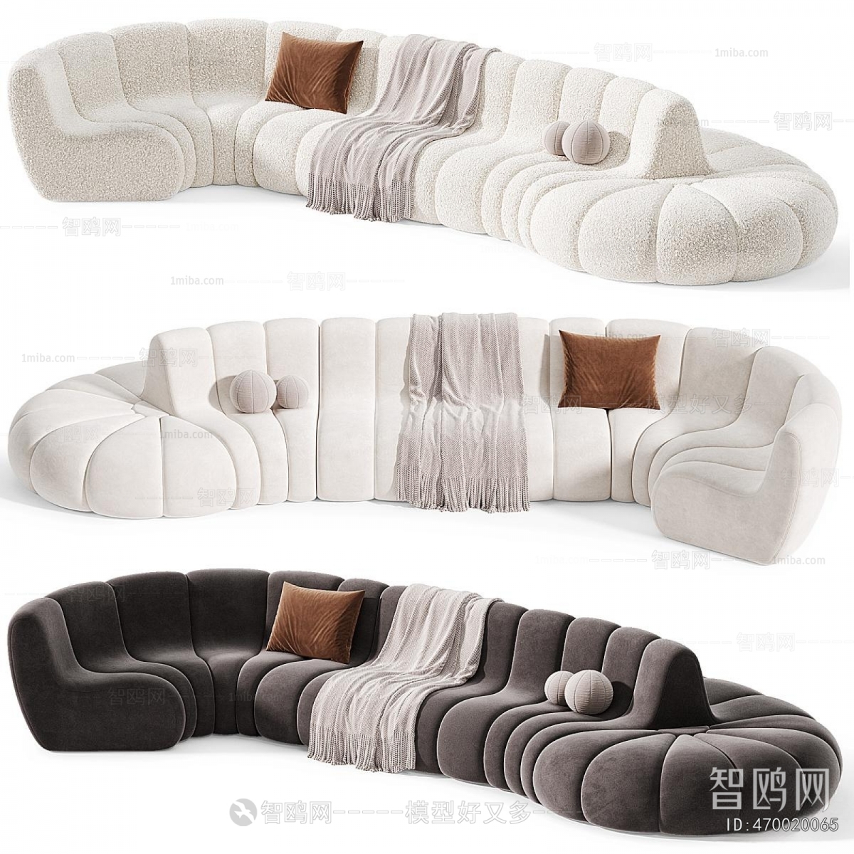 Modern Curved Sofa
