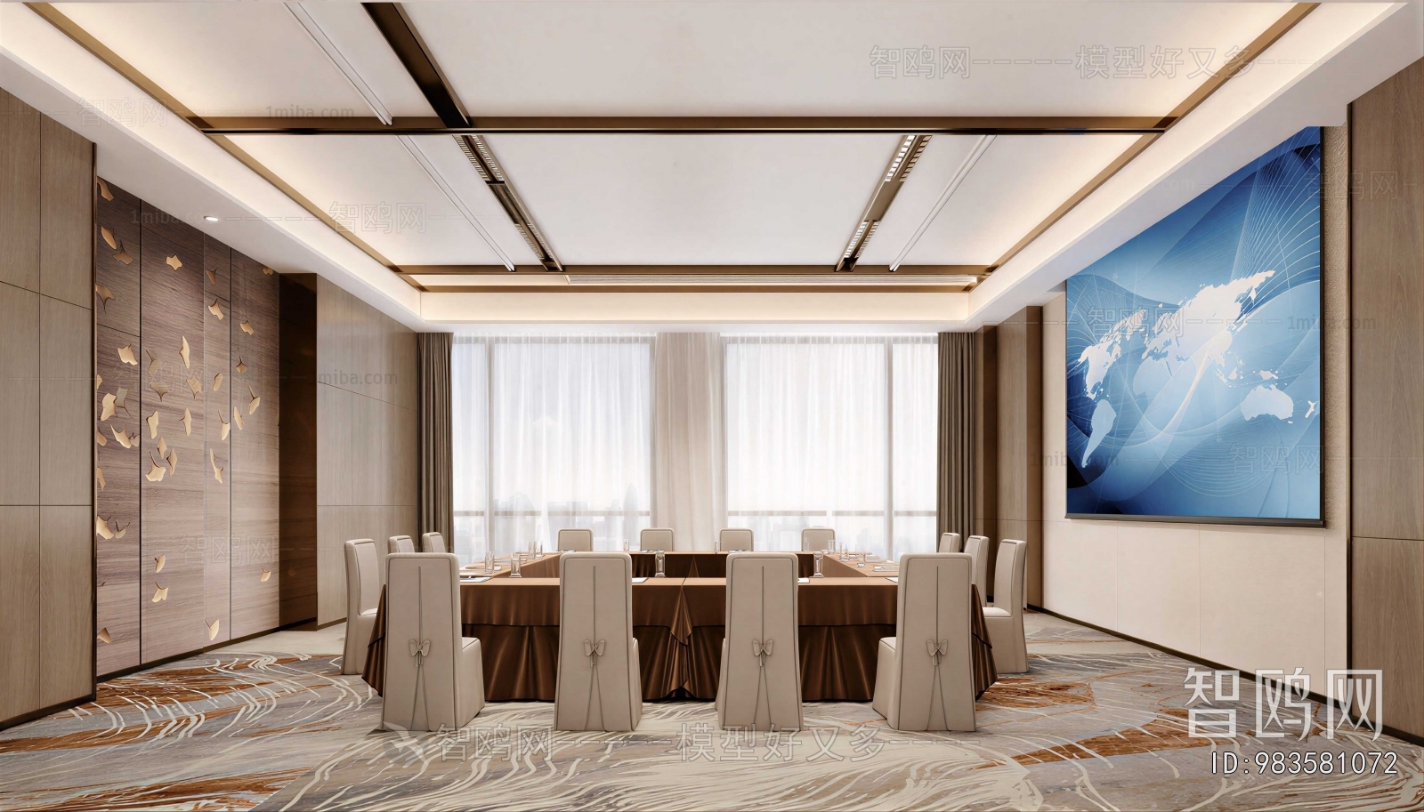 New Chinese Style Meeting Room