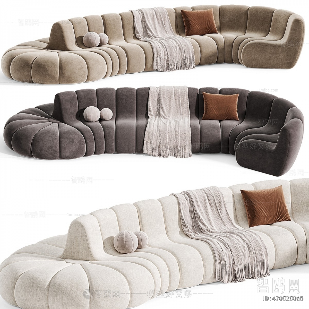 Modern Curved Sofa