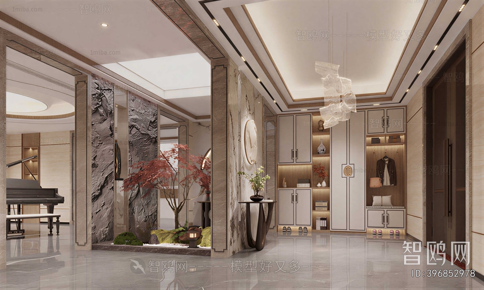 New Chinese Style Hallway