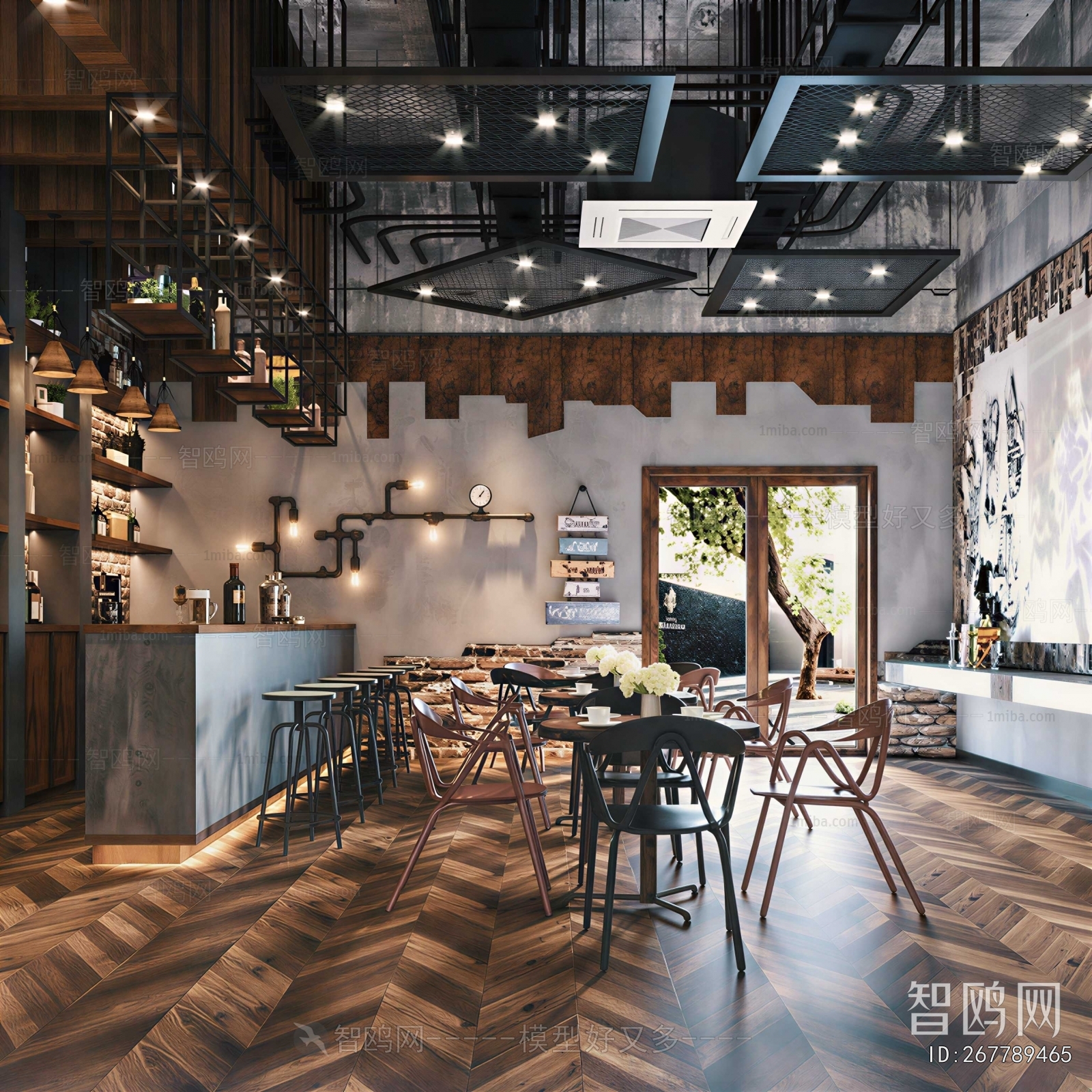 Industrial Style Cafe
