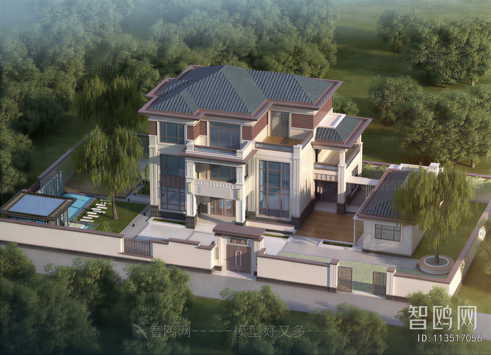 New Chinese Style Detached Villa