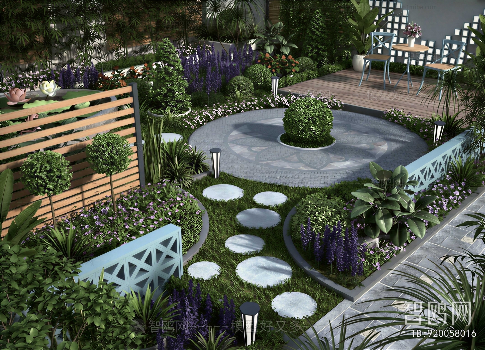 Modern Courtyard/landscape