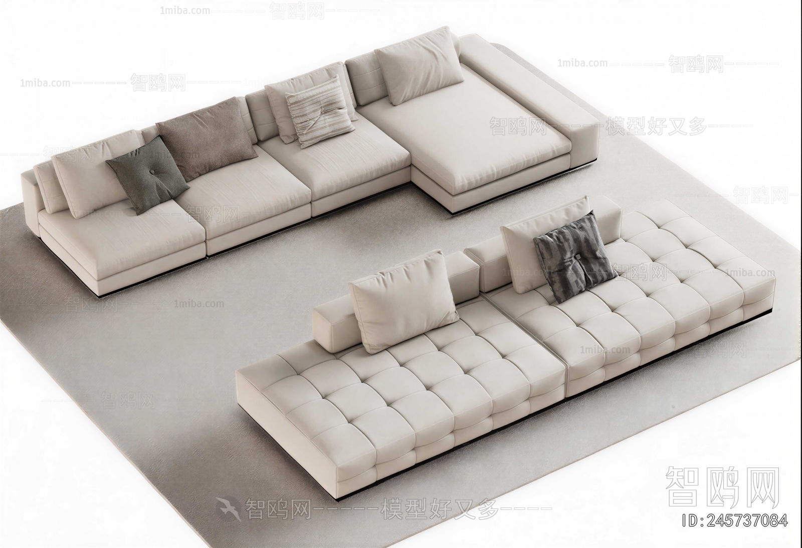Modern Multi Person Sofa