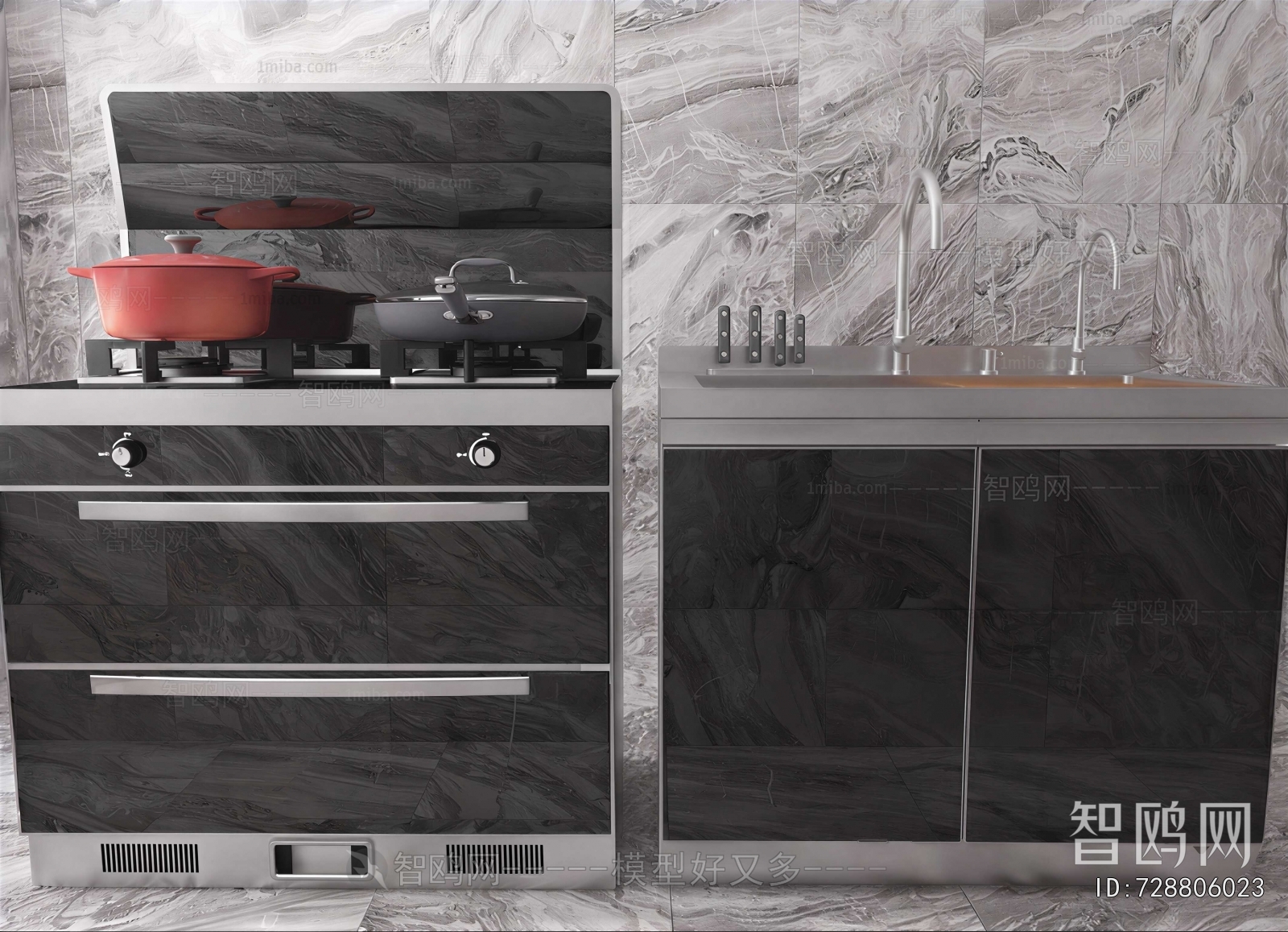 Modern Kitchen Electric Gas Range