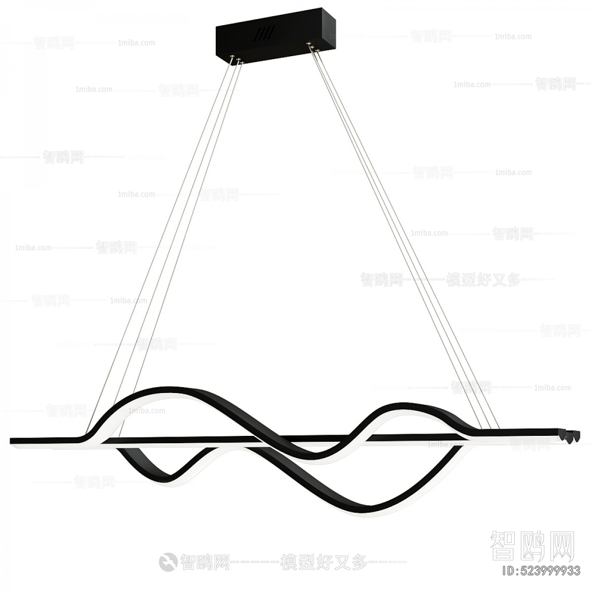 Modern Long Chandelier