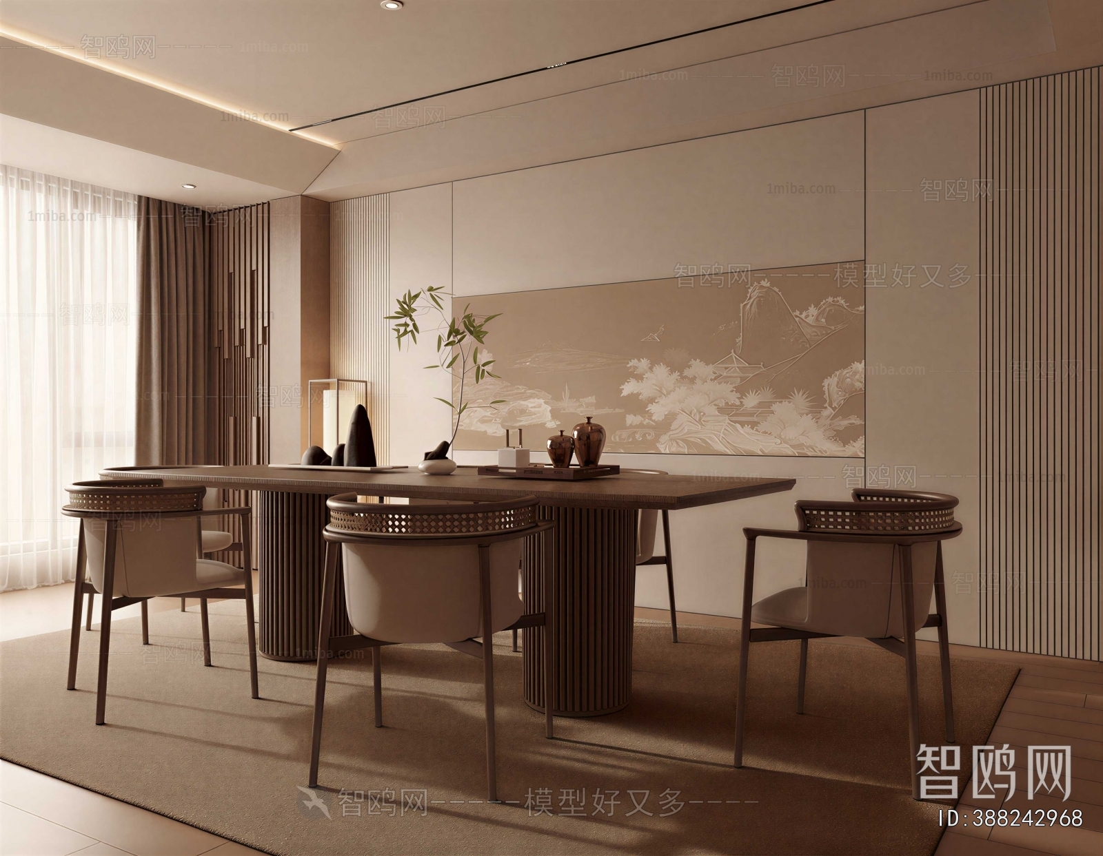 New Chinese Style Dining Room