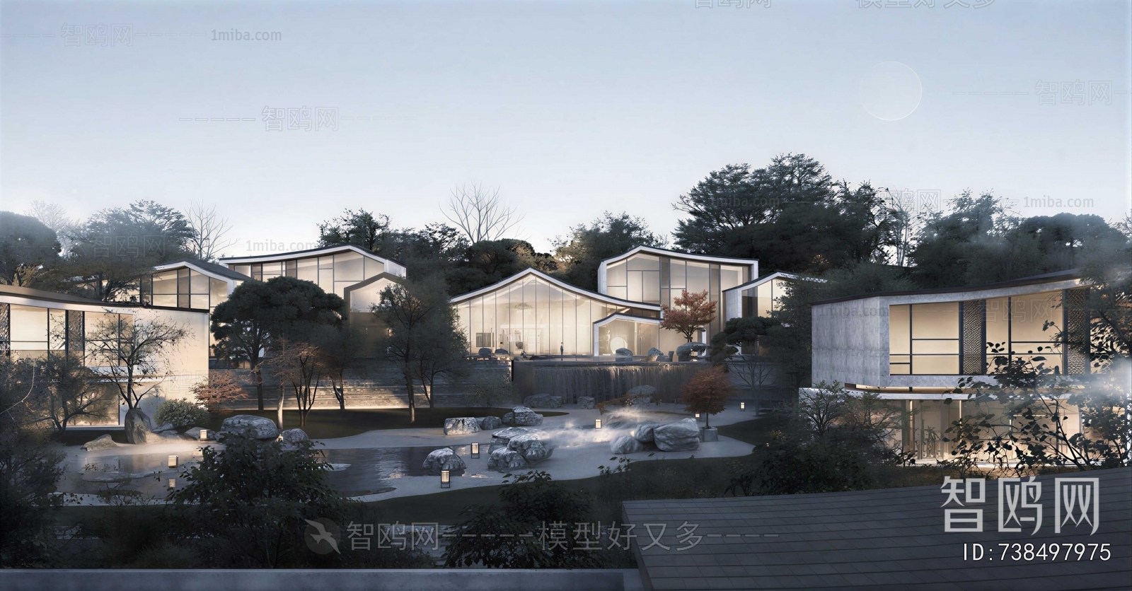 New Chinese Style Courtyard/landscape