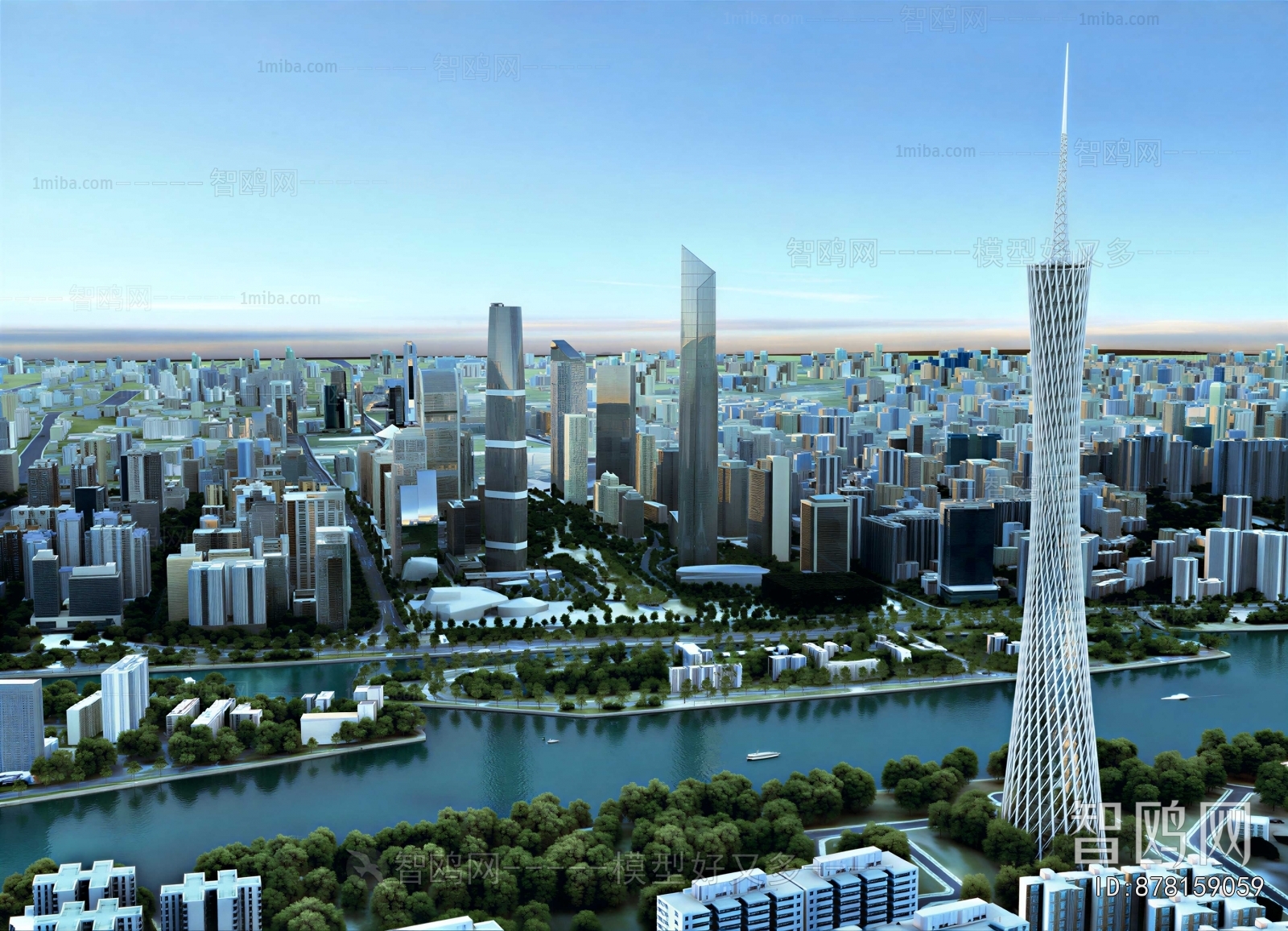 Modern Architectural Bird's-eye View Planning