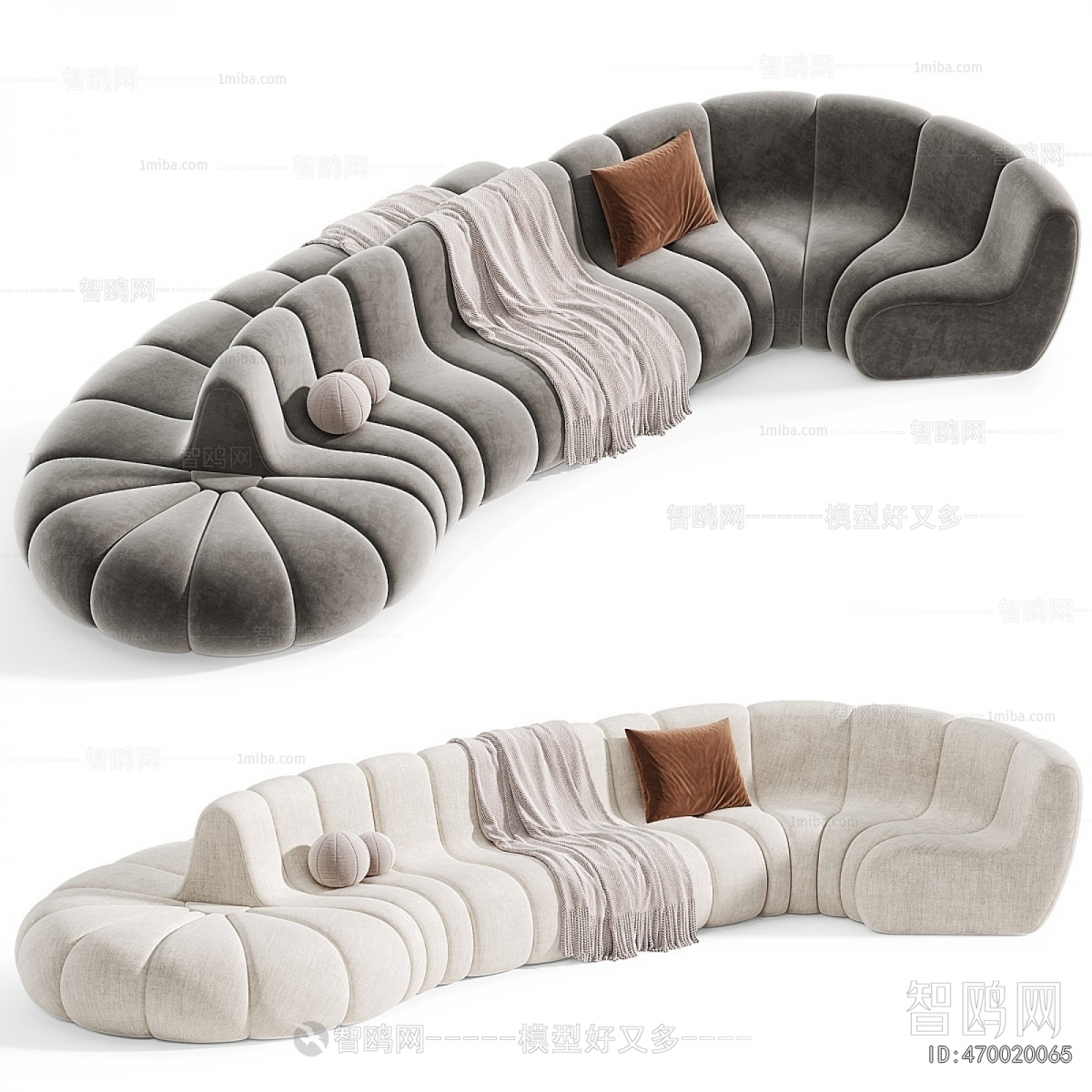 Modern Curved Sofa