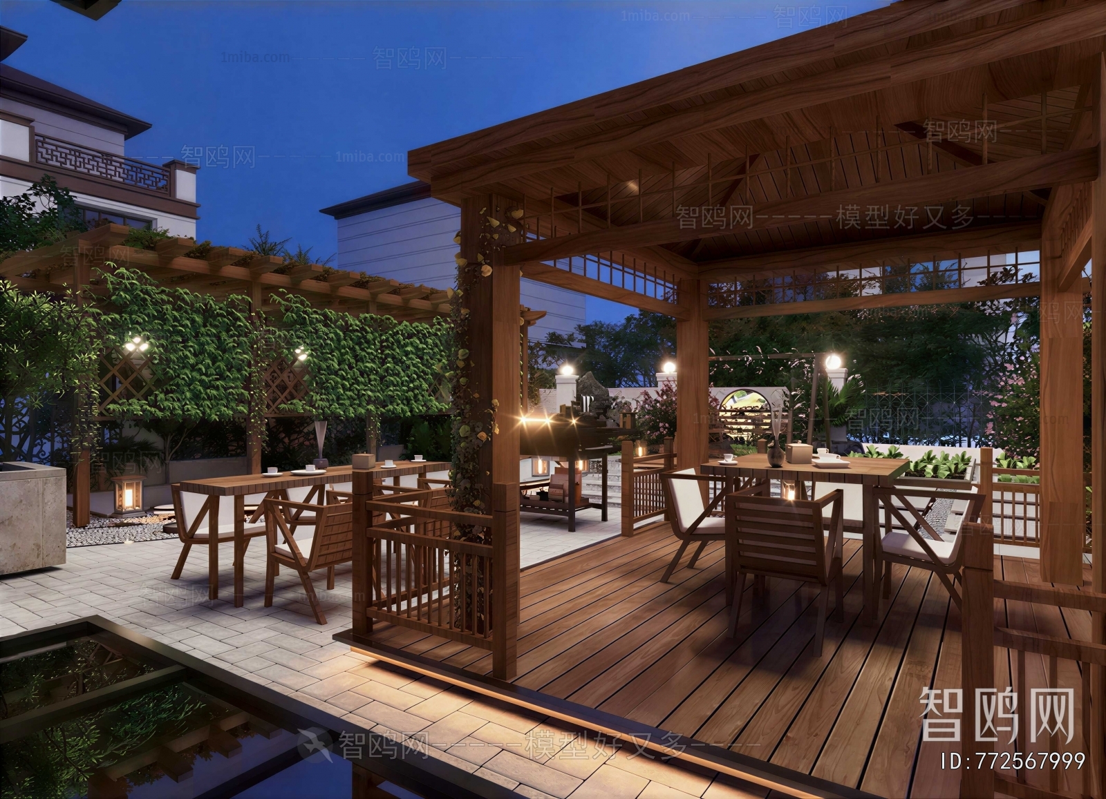 New Chinese Style Courtyard/landscape