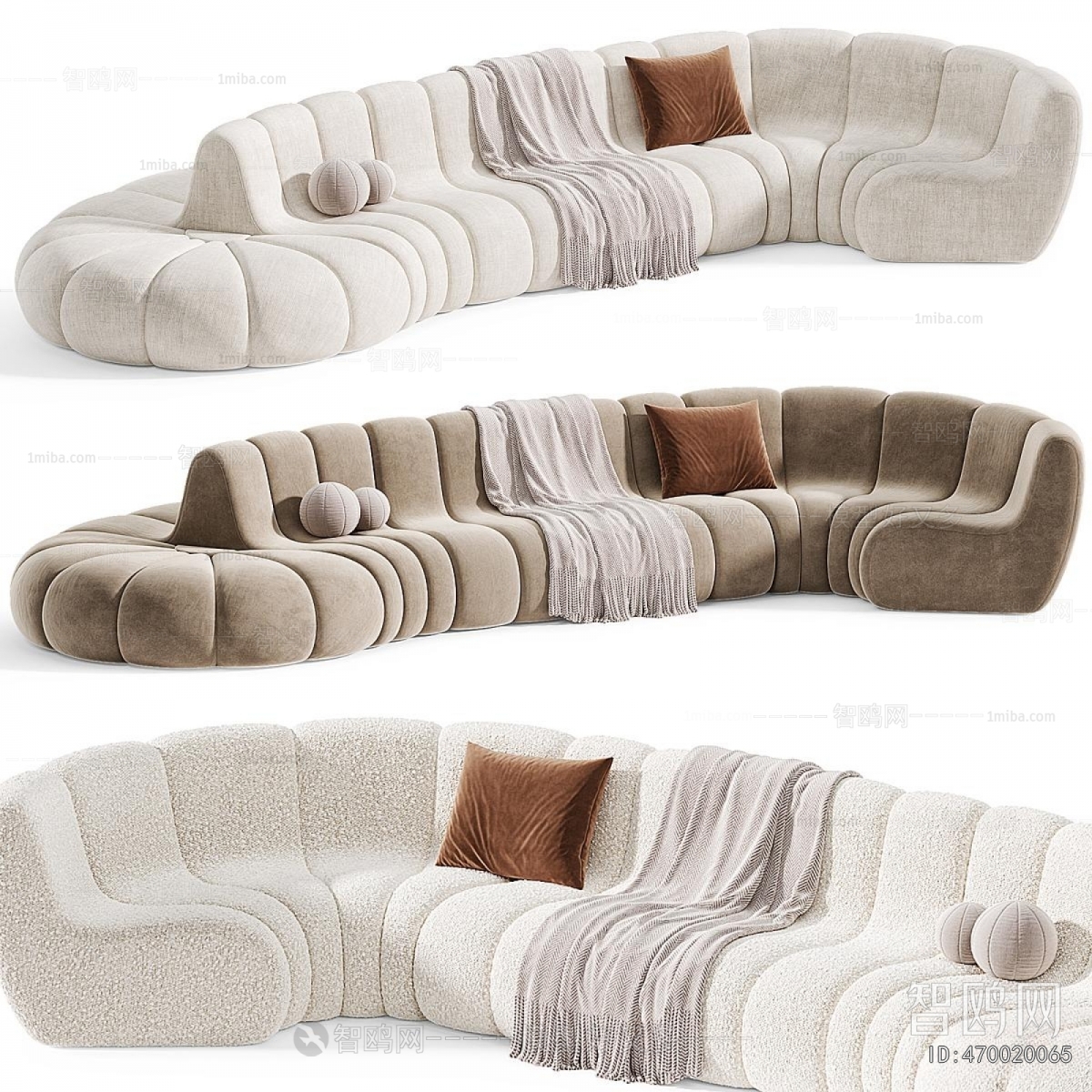 Modern Curved Sofa