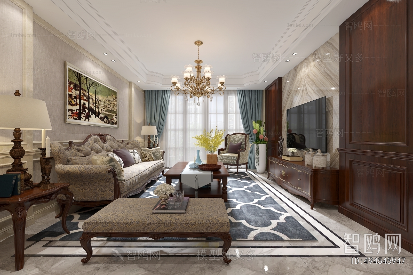 European Style A Living Room