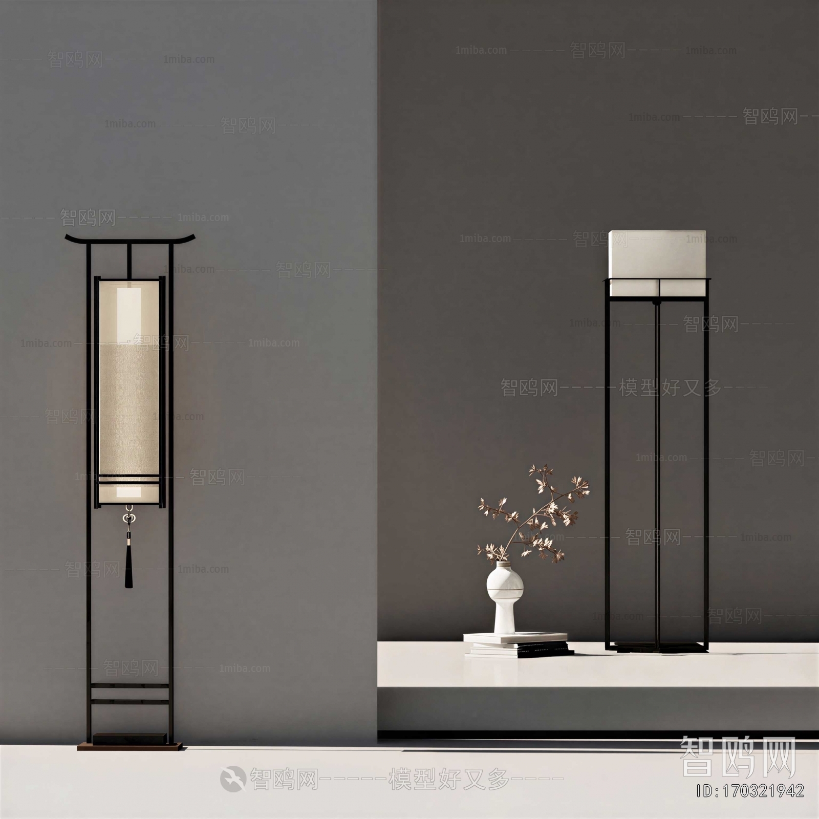 New Chinese Style Floor Lamp