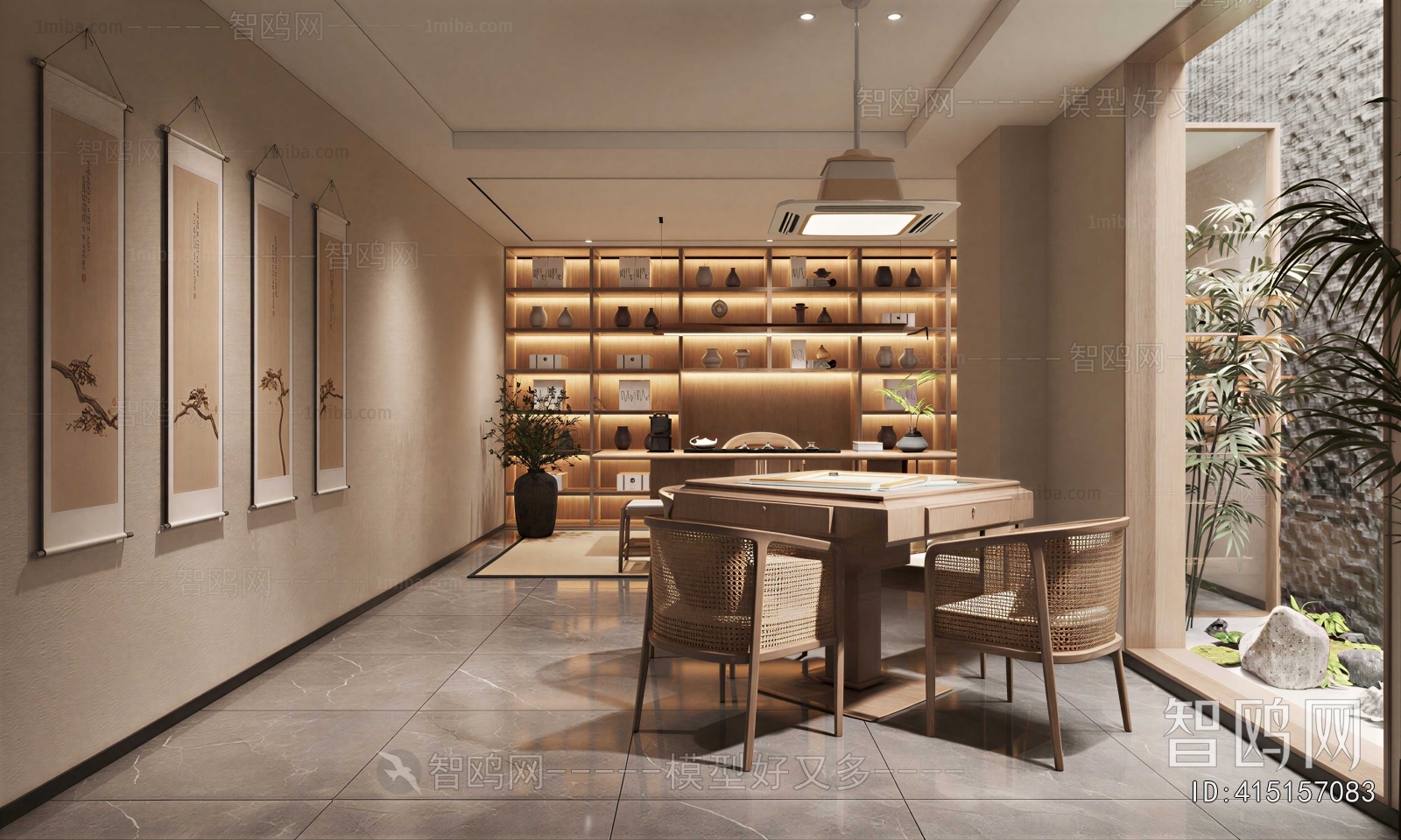 New Chinese Style Chess And Card Room