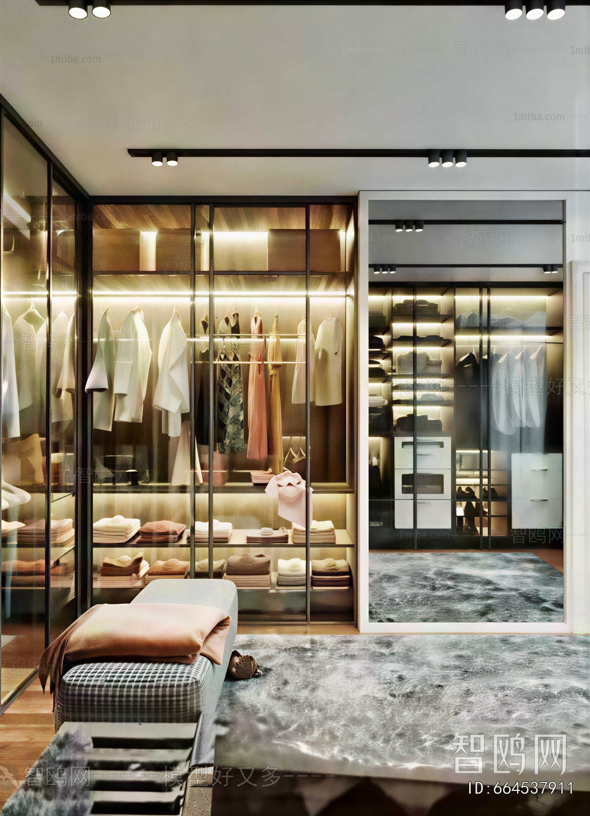 Modern Clothes Storage Area