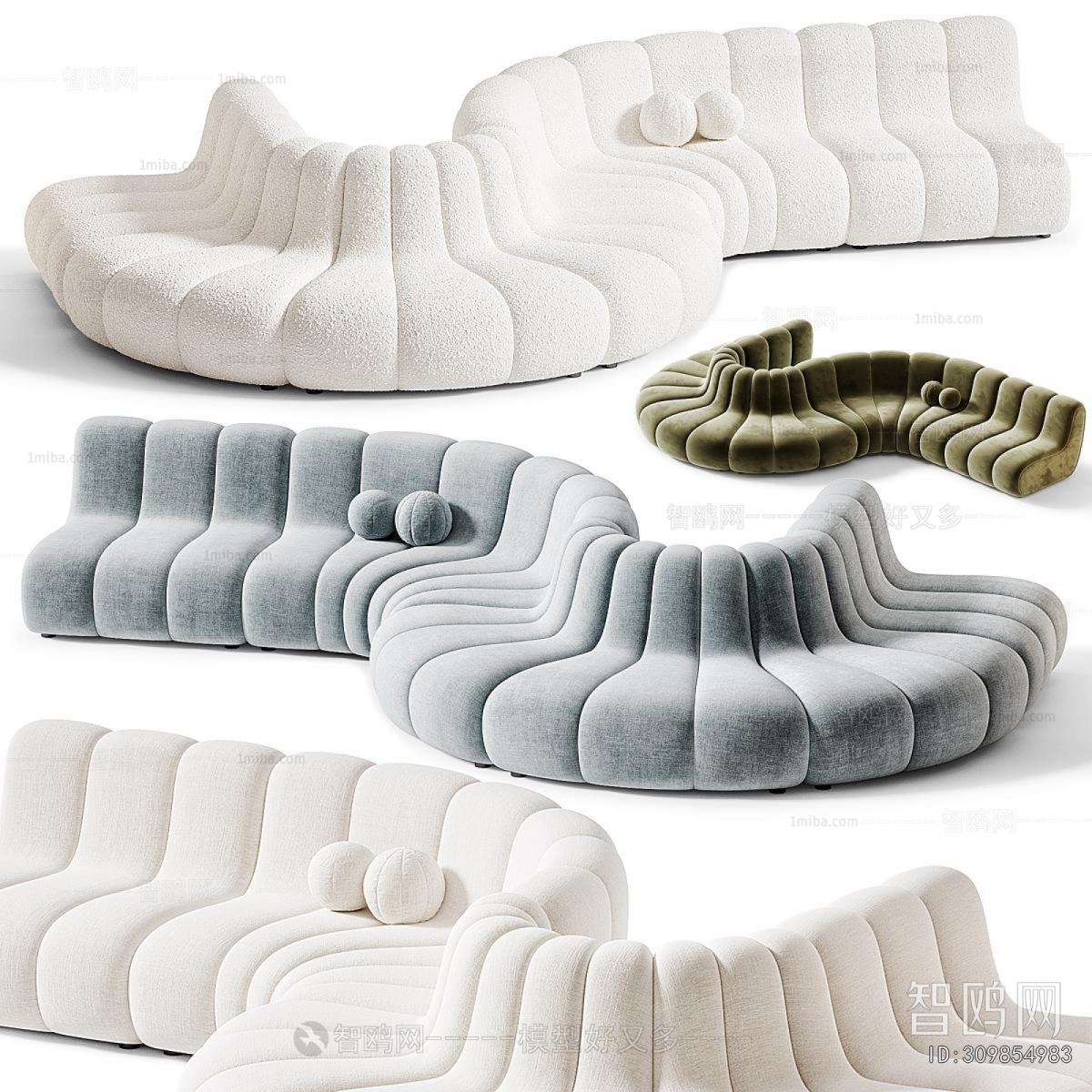 Modern Curved Sofa