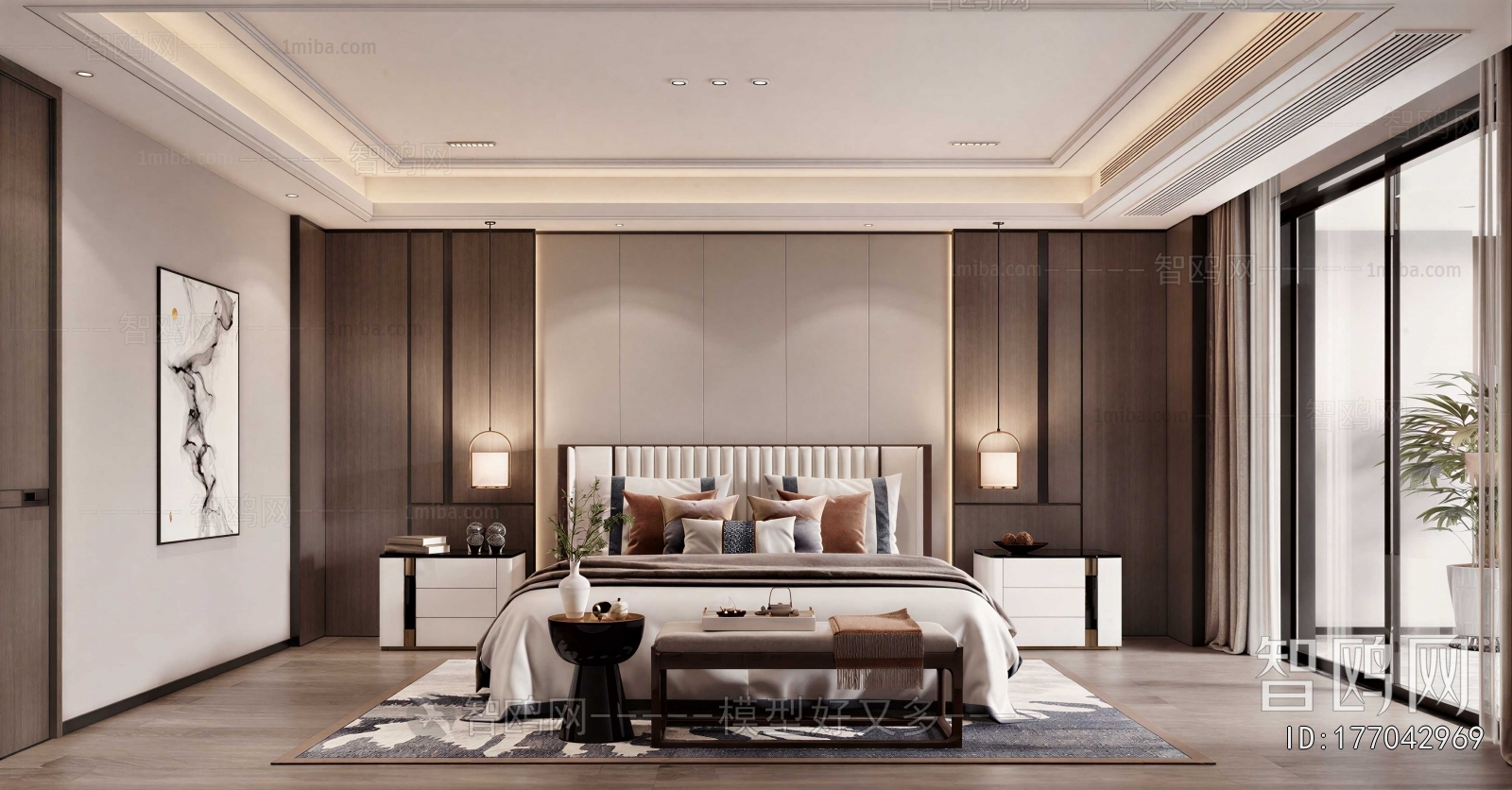 New Chinese Style Bedroom