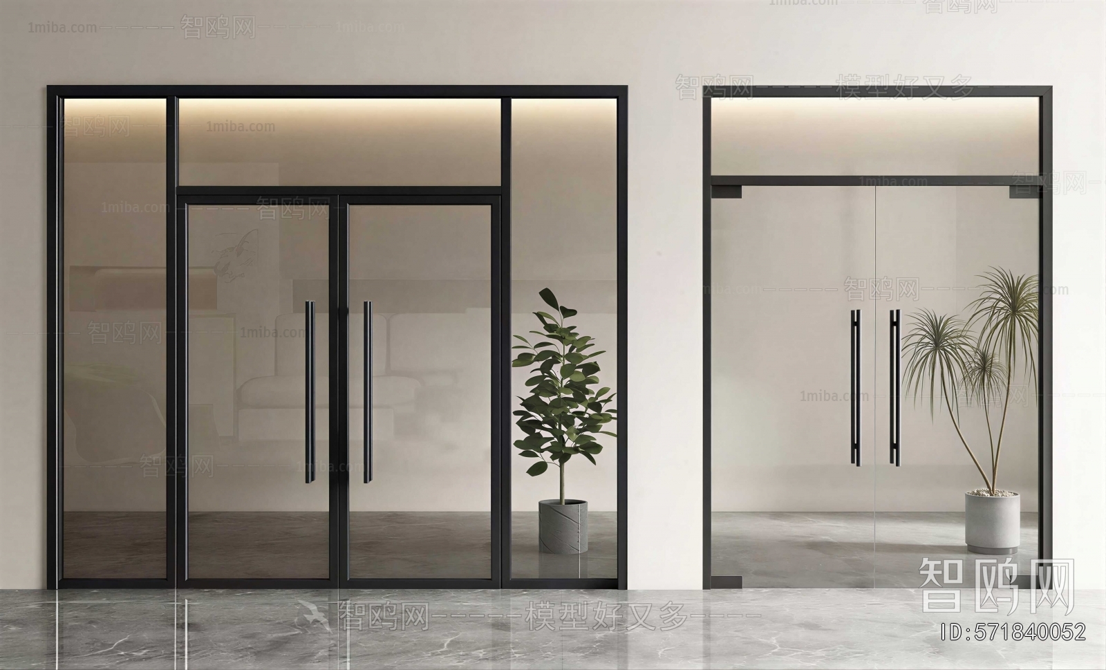 Modern Double Door