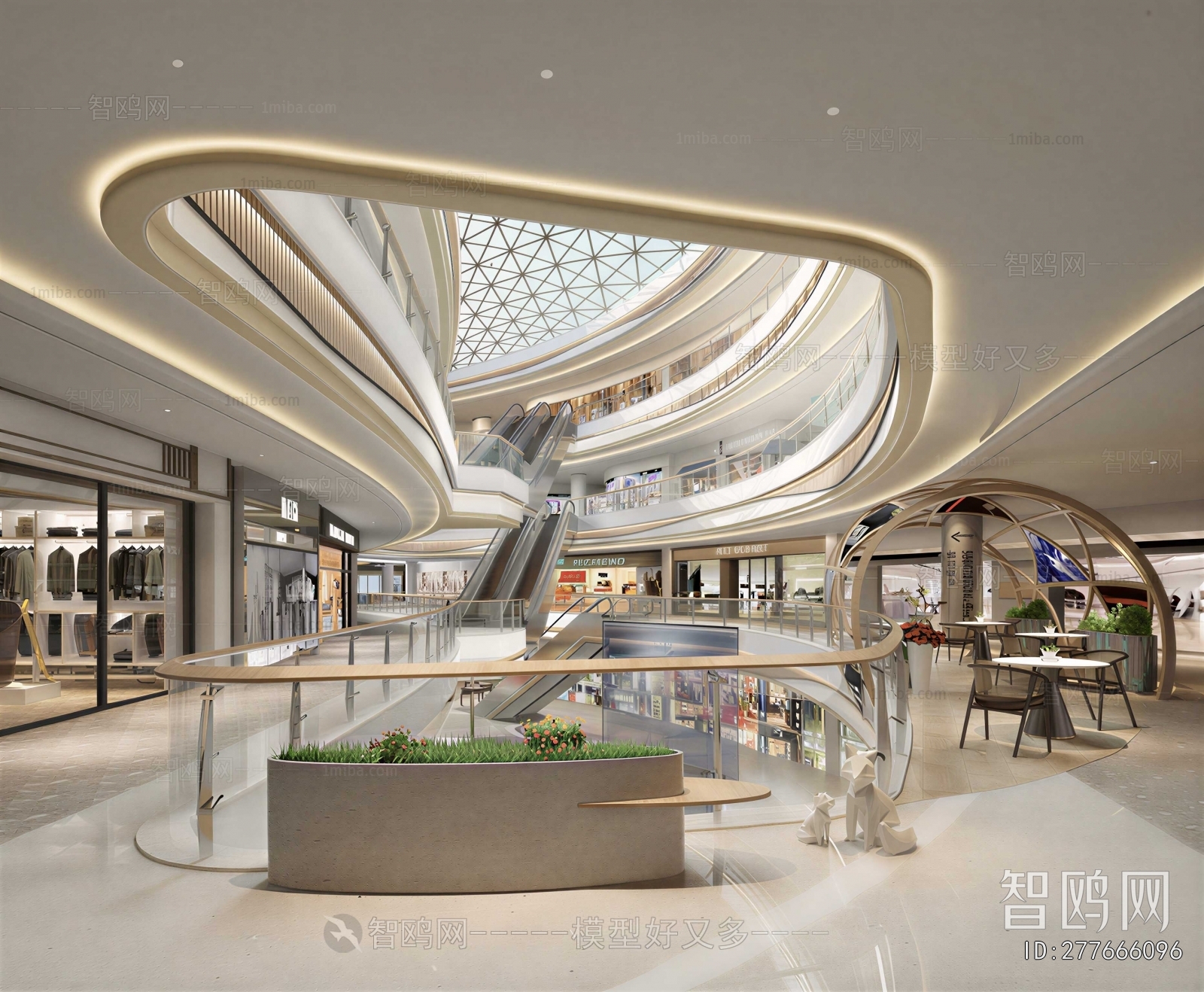 Modern Shopping Malls And Supermarkets