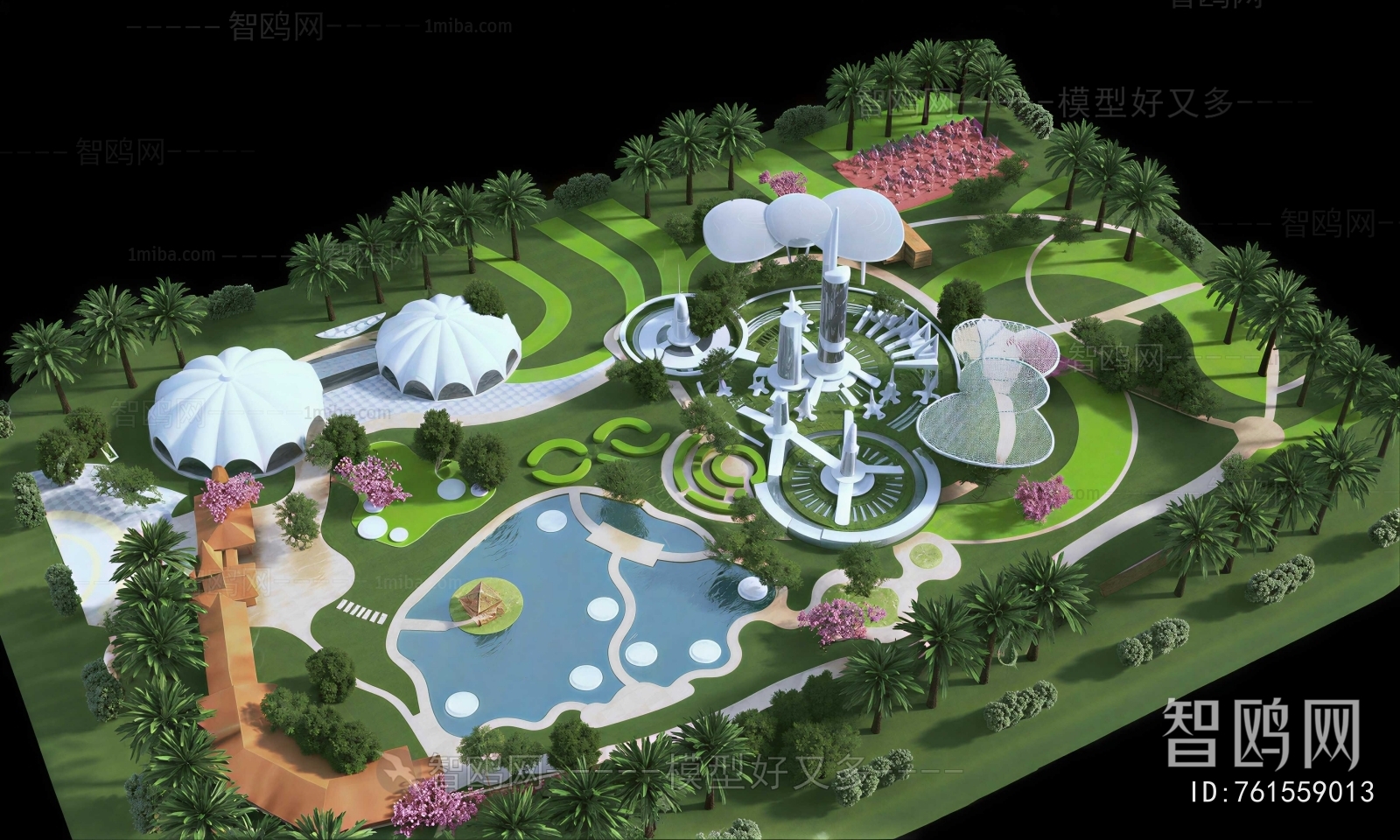Modern Park Landscape