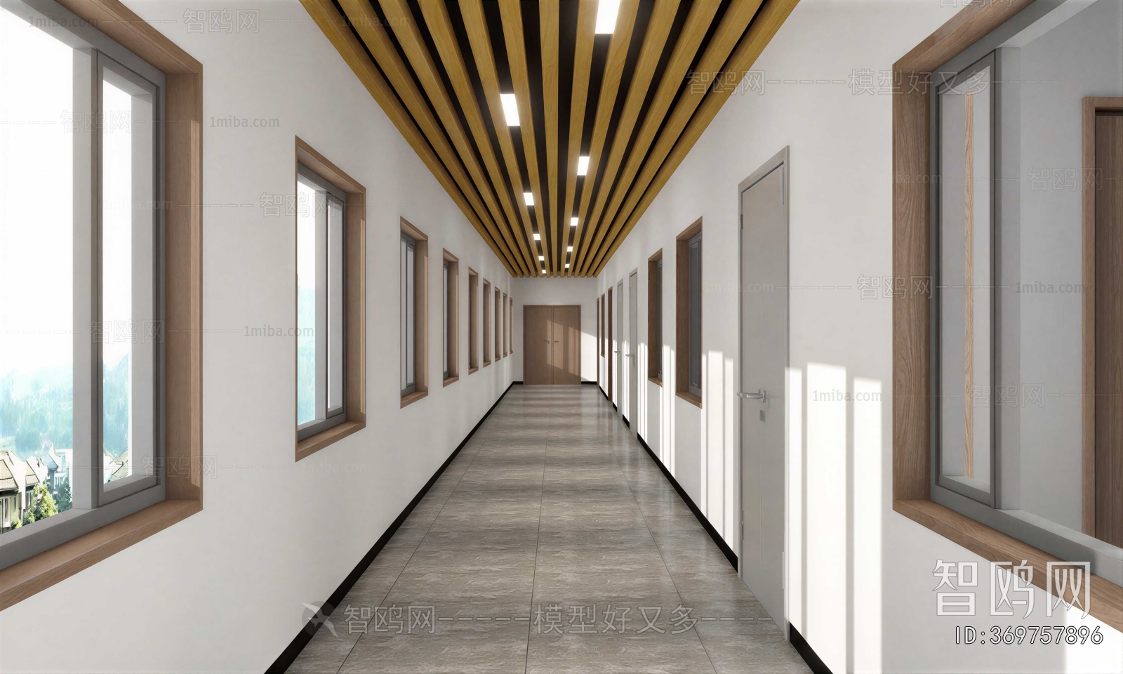 Modern Office Aisle