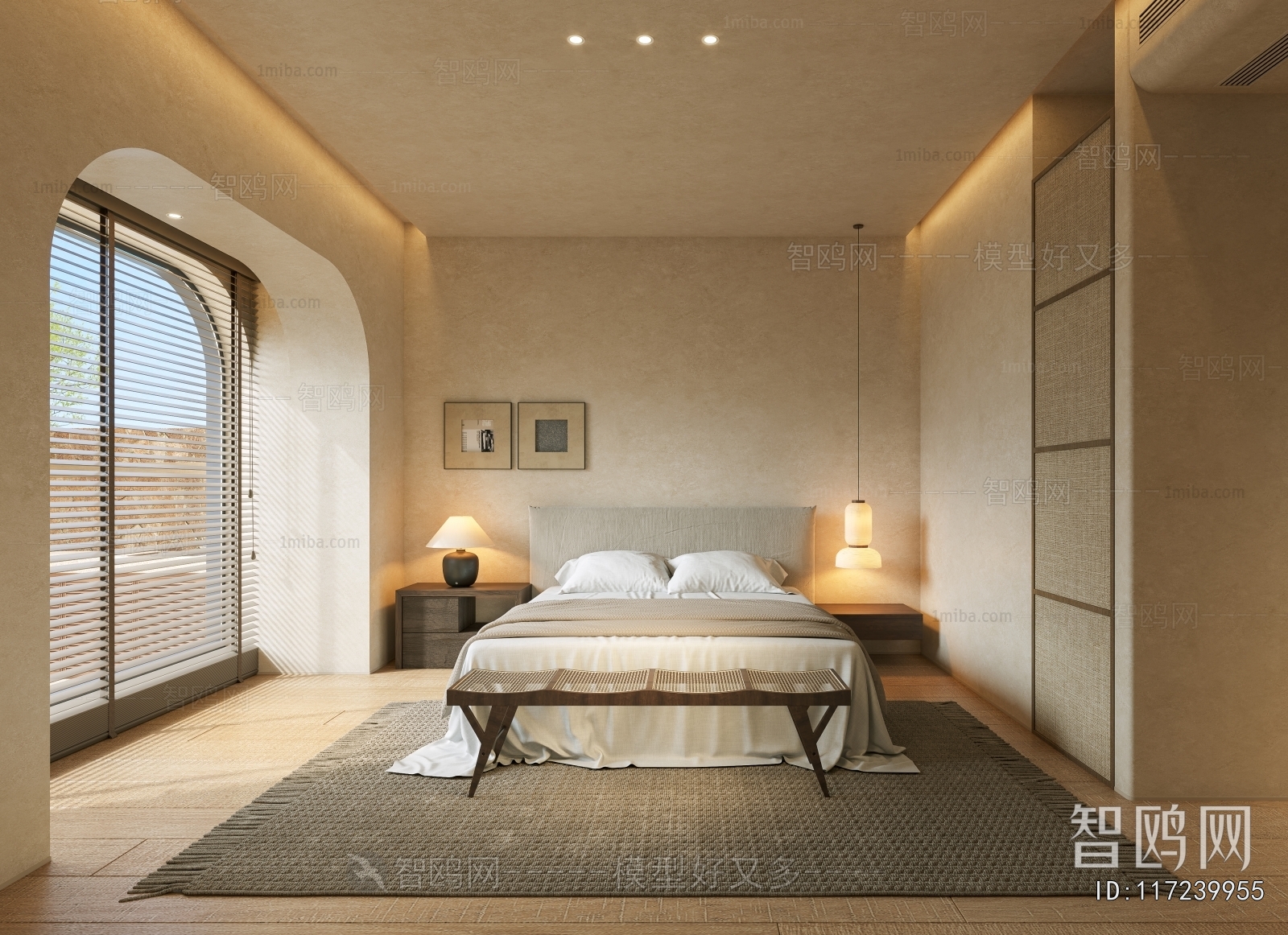 Wabi-sabi Style Bedroom