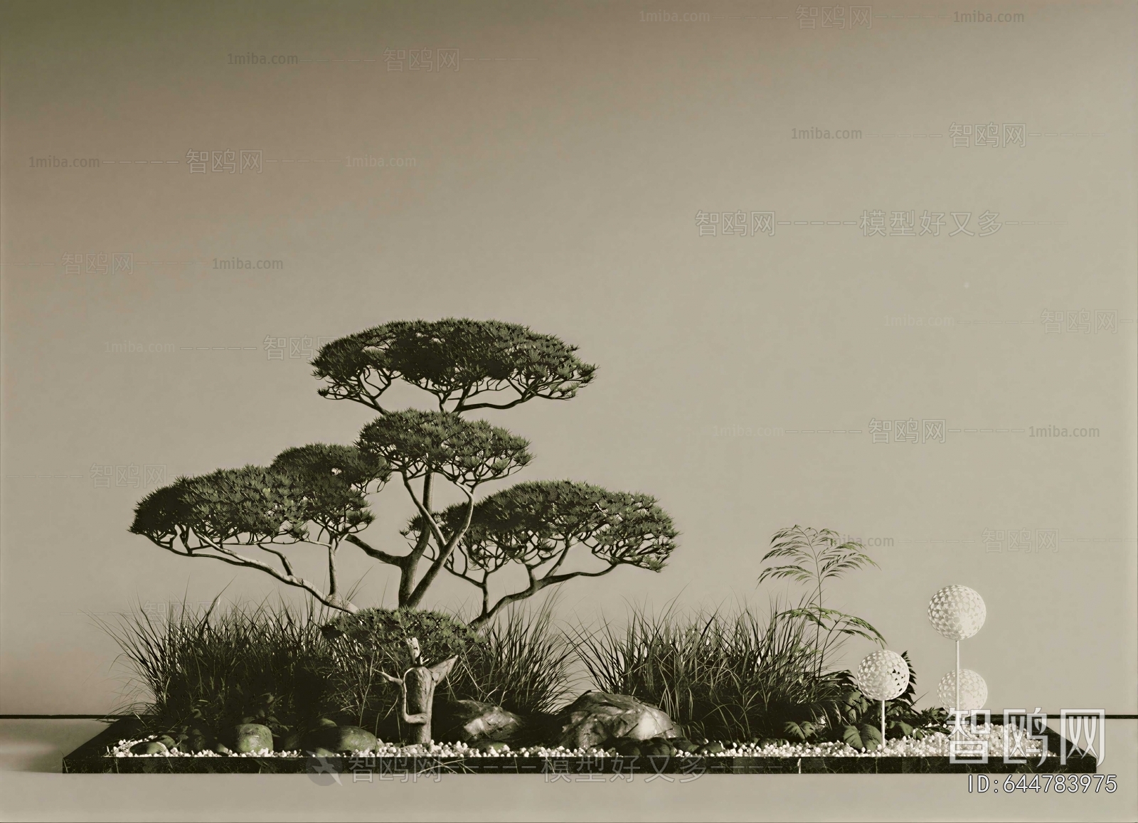 New Chinese Style Plant Landscaping