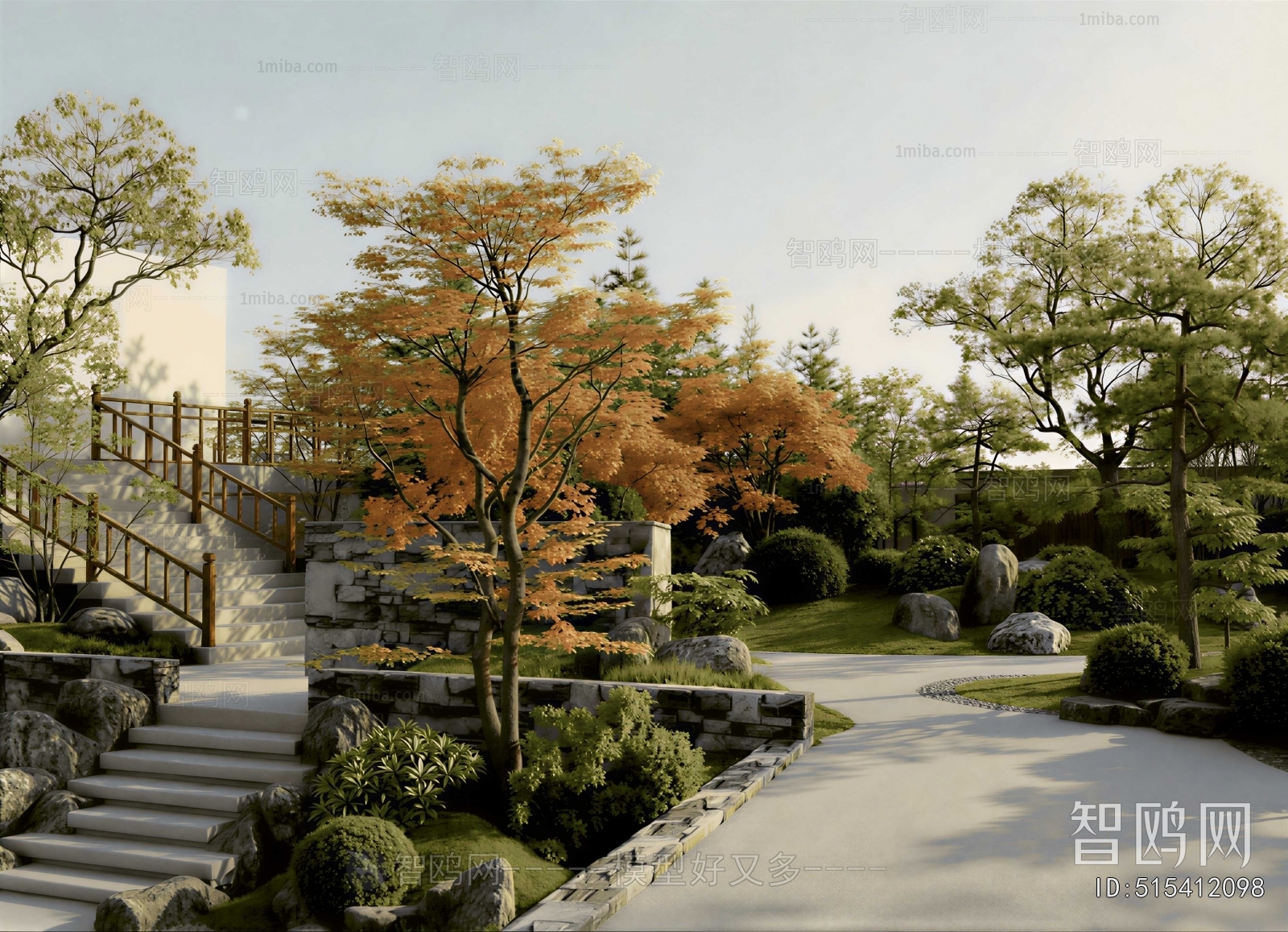New Chinese Style Courtyard/landscape