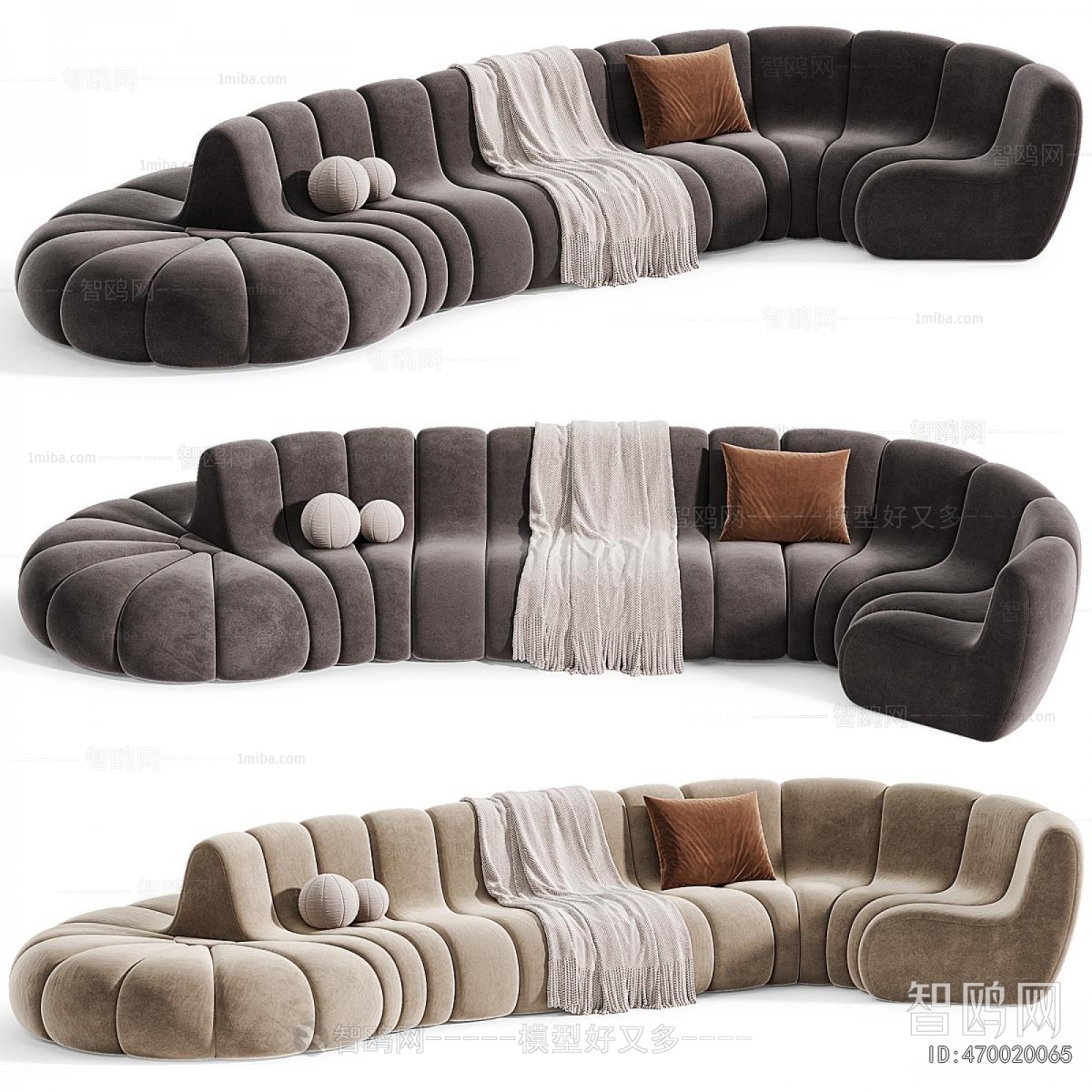 Modern Curved Sofa