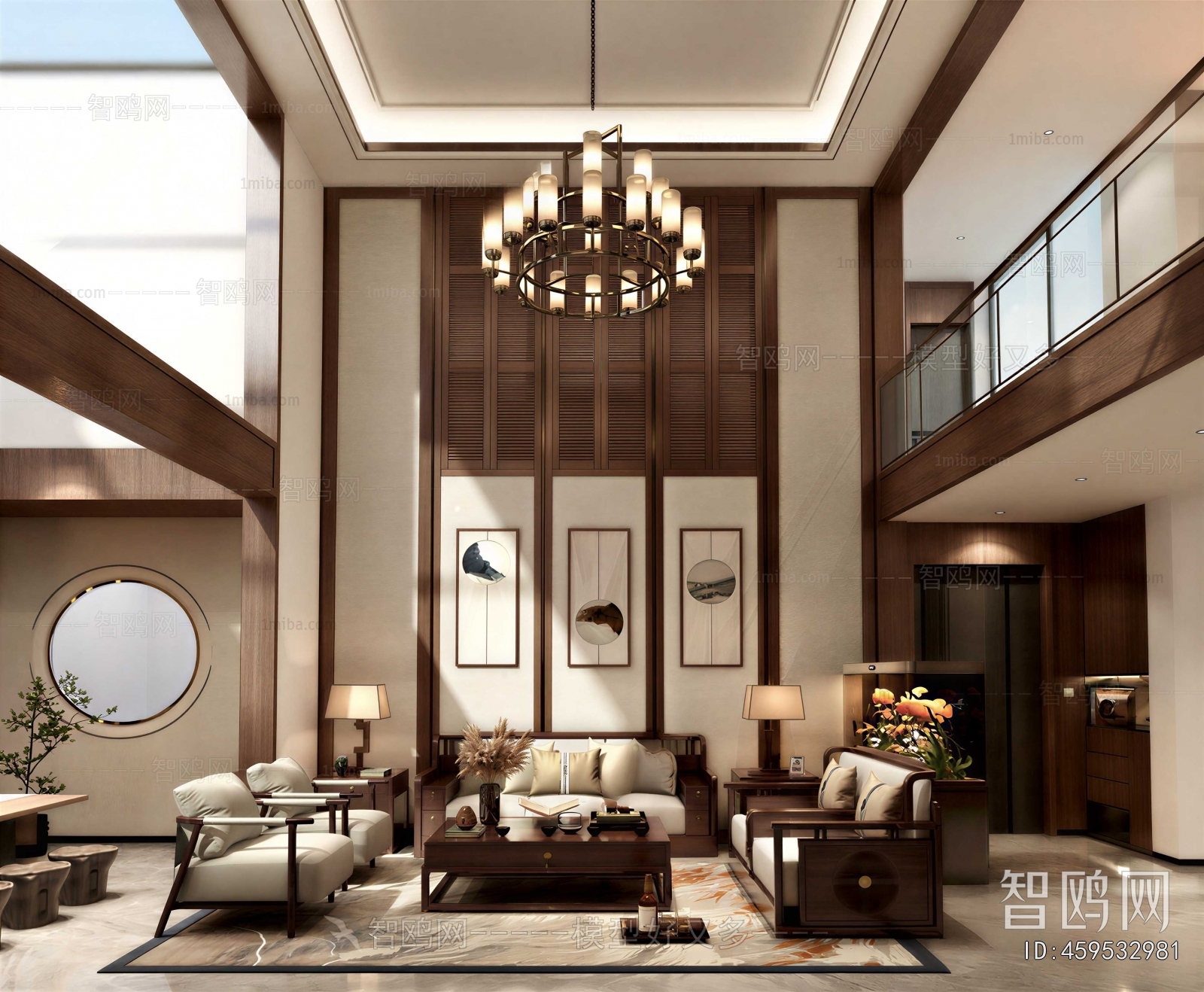 New Chinese Style A Living Room