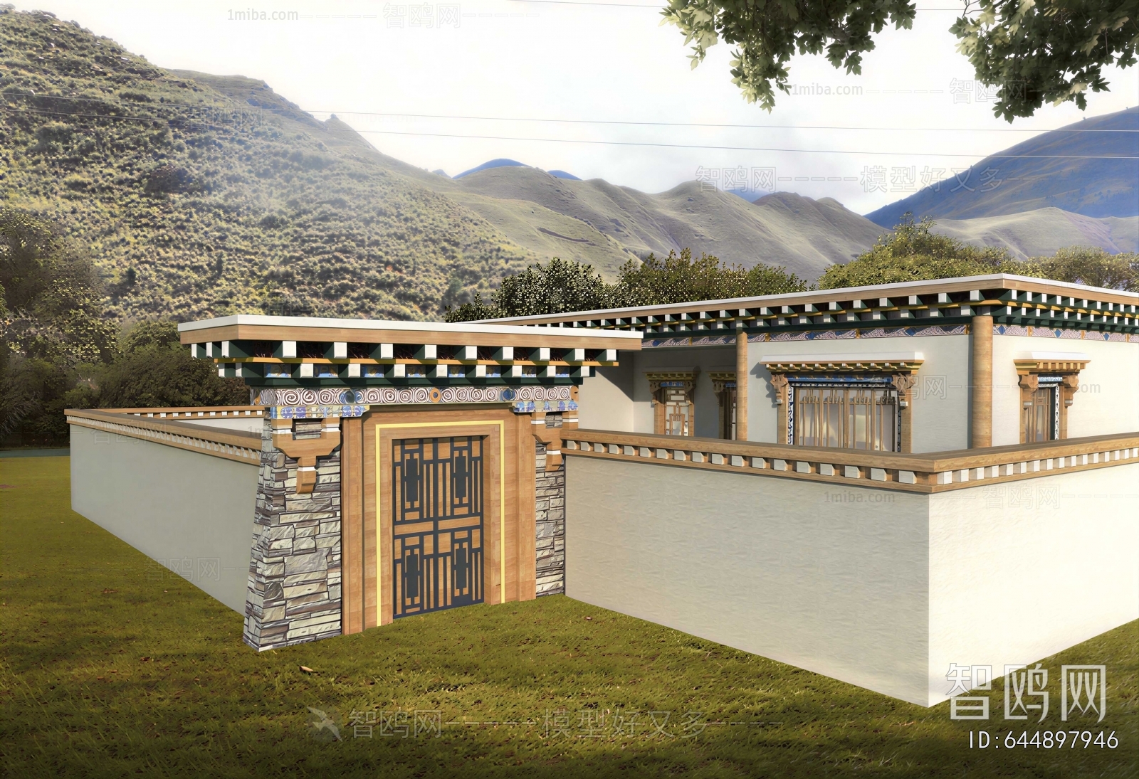 New Chinese Style Building Appearance