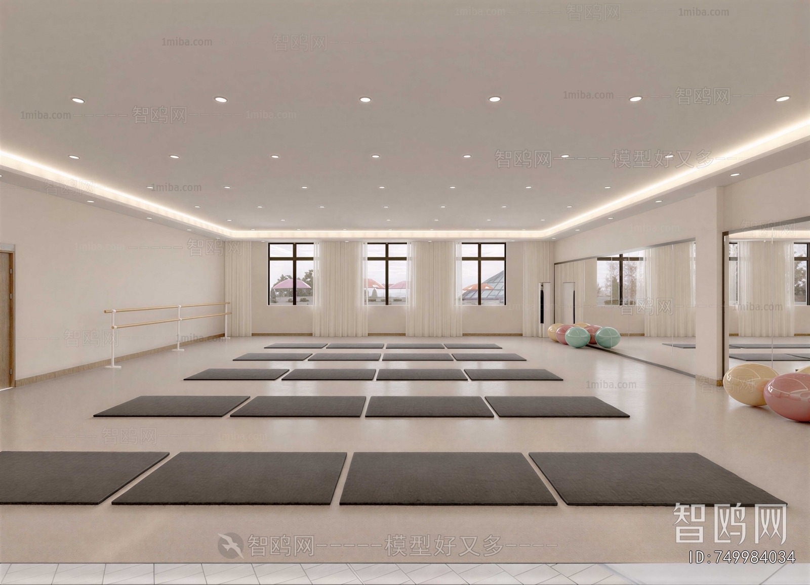 Modern Yoga Room