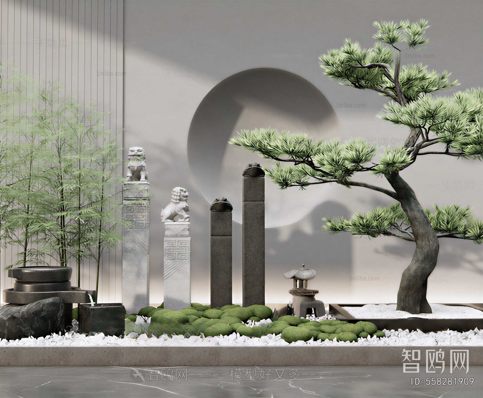 New Chinese Style Plant Landscaping