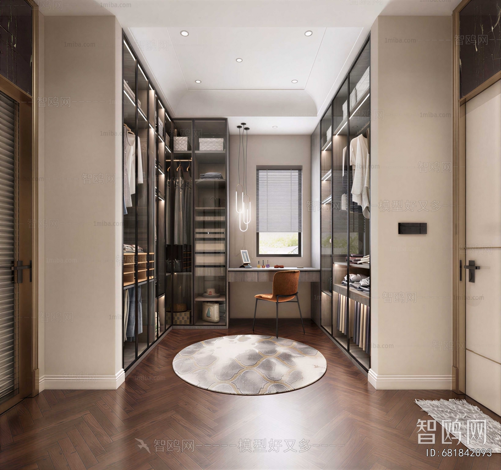 Modern Clothes Storage Area