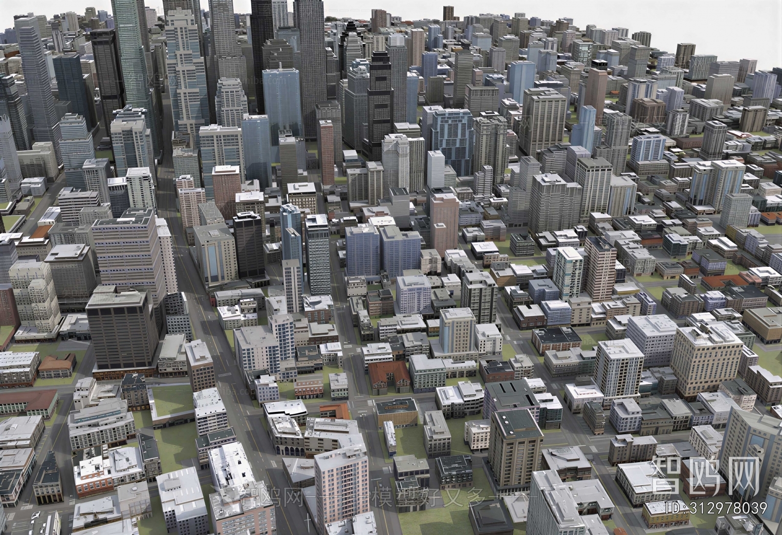 Modern Architectural Bird's-eye View Planning